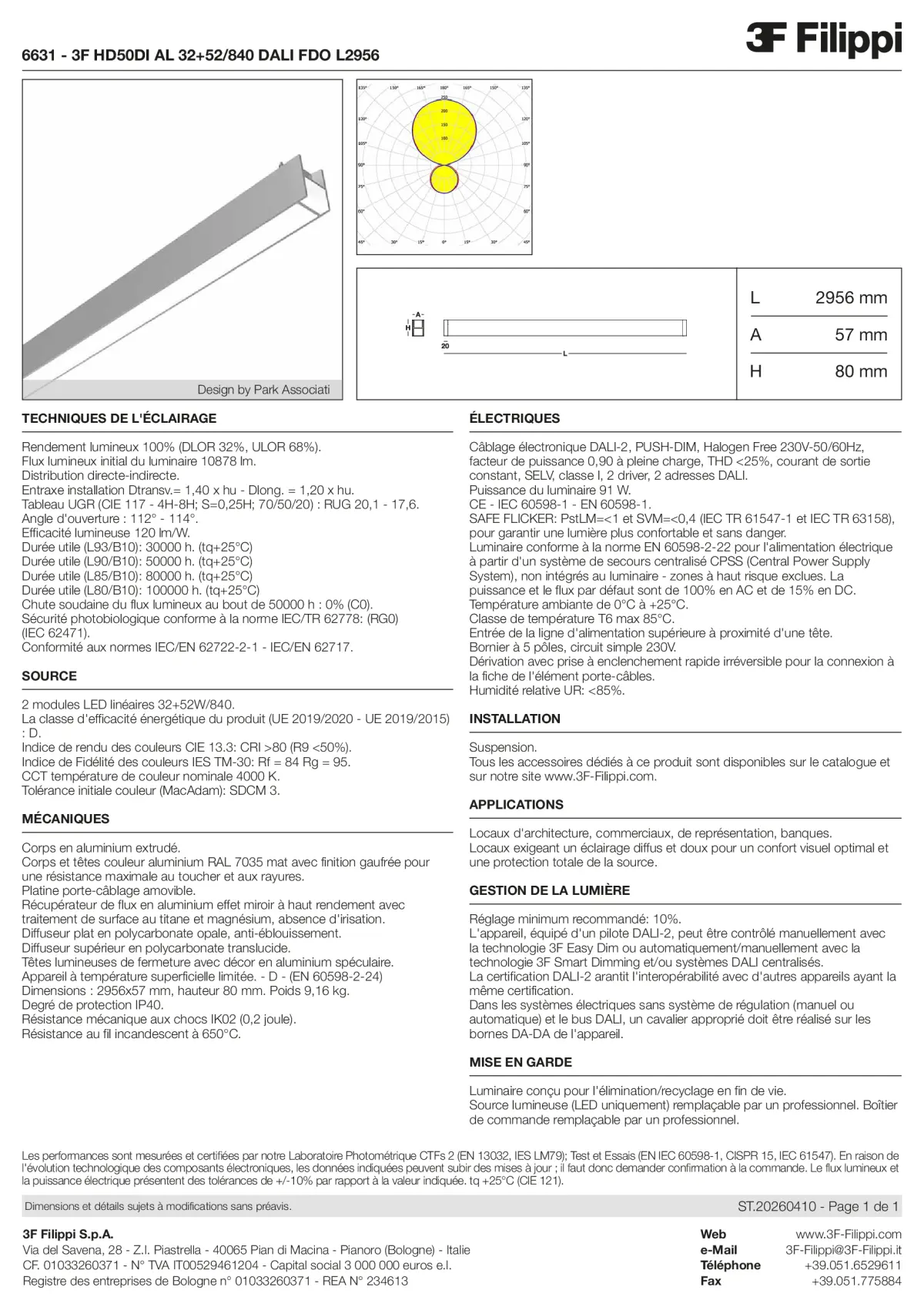 6631 - 3F HD50DI AL 32+52-840 DALI FDO L2956 - Datasheet - fr