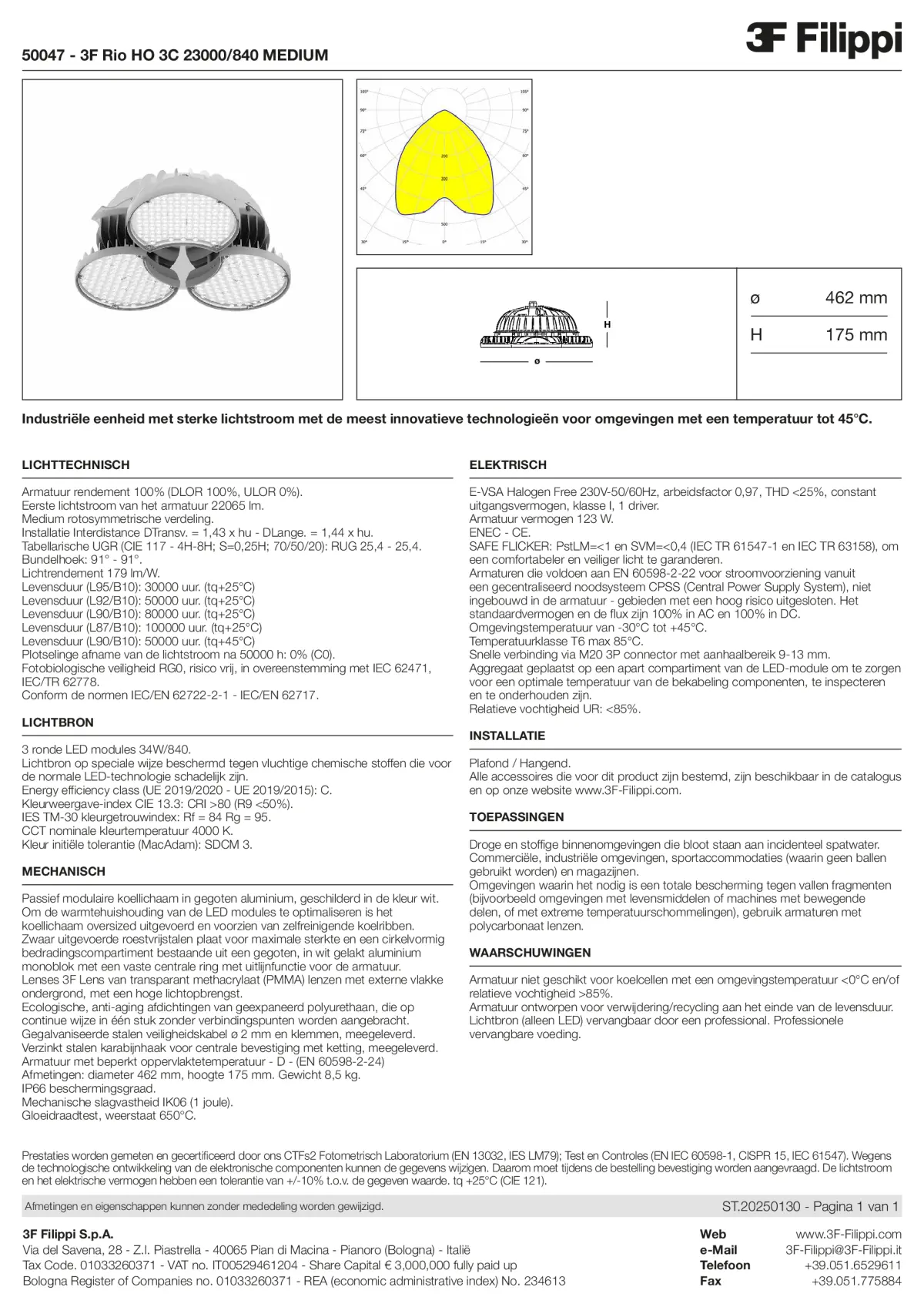 50047 - 3F Rio HO 3C 23000-840 MEDIUM - Datasheet - nl