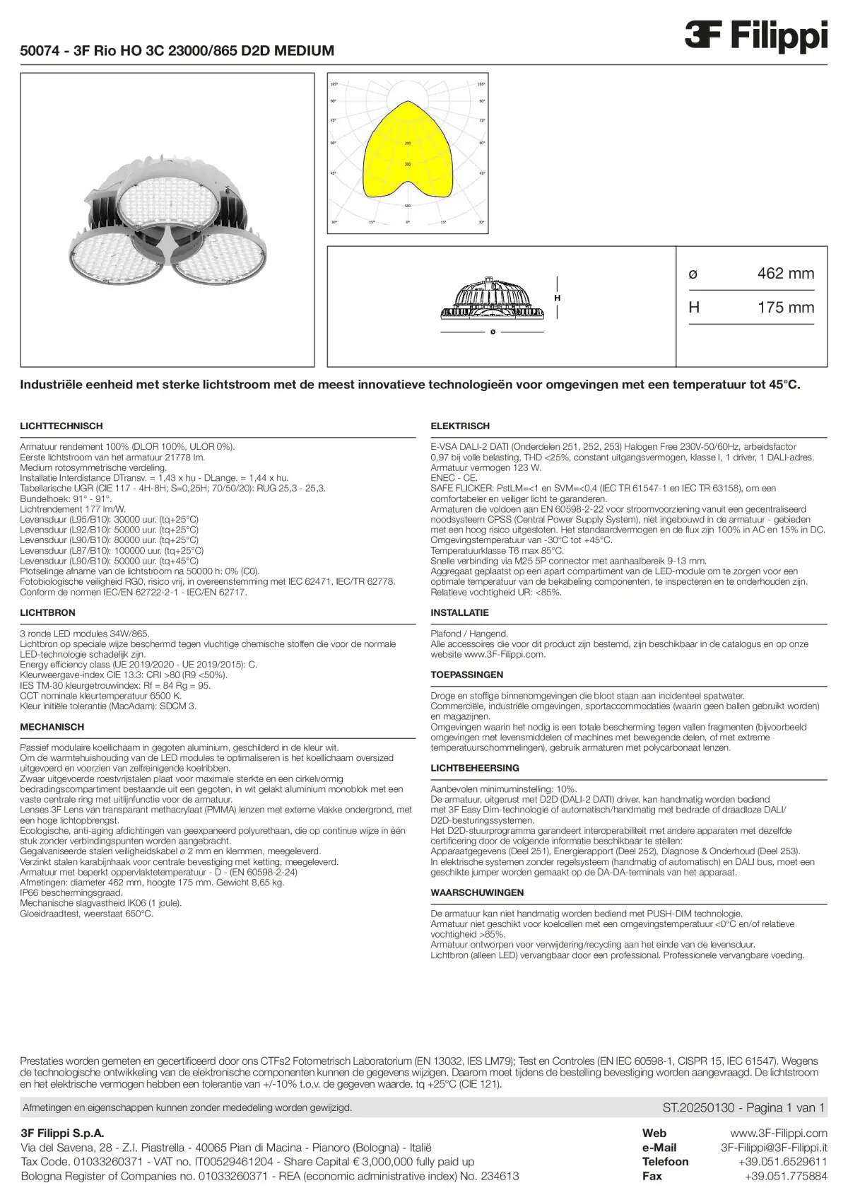 50074 - 3F Rio HO 3C 23000-865 D2D MEDIUM - Datasheet - nl