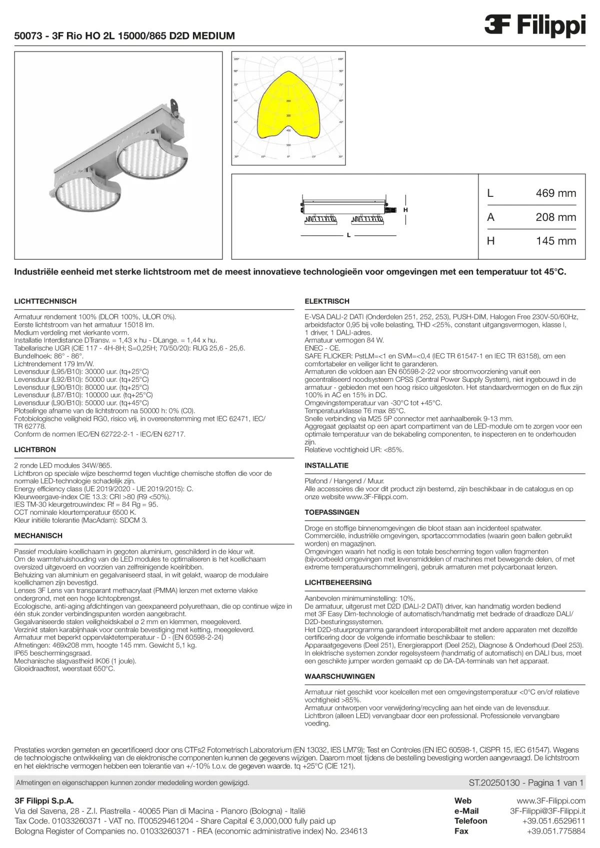50073 - 3F Rio HO 2L 15000-865 D2D MEDIUM - Datasheet - nl