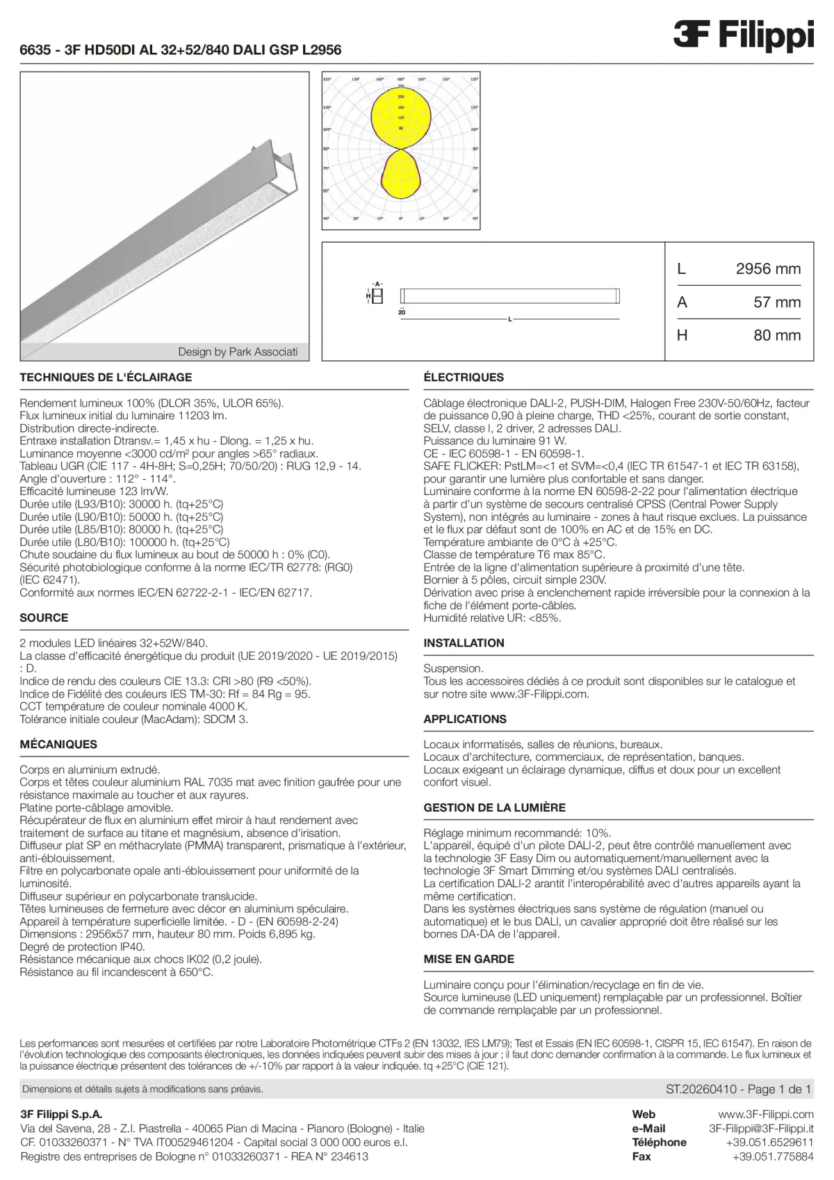 6635 - 3F HD50DI AL 32+52-840 DALI GSP L2956 - Datasheet - fr