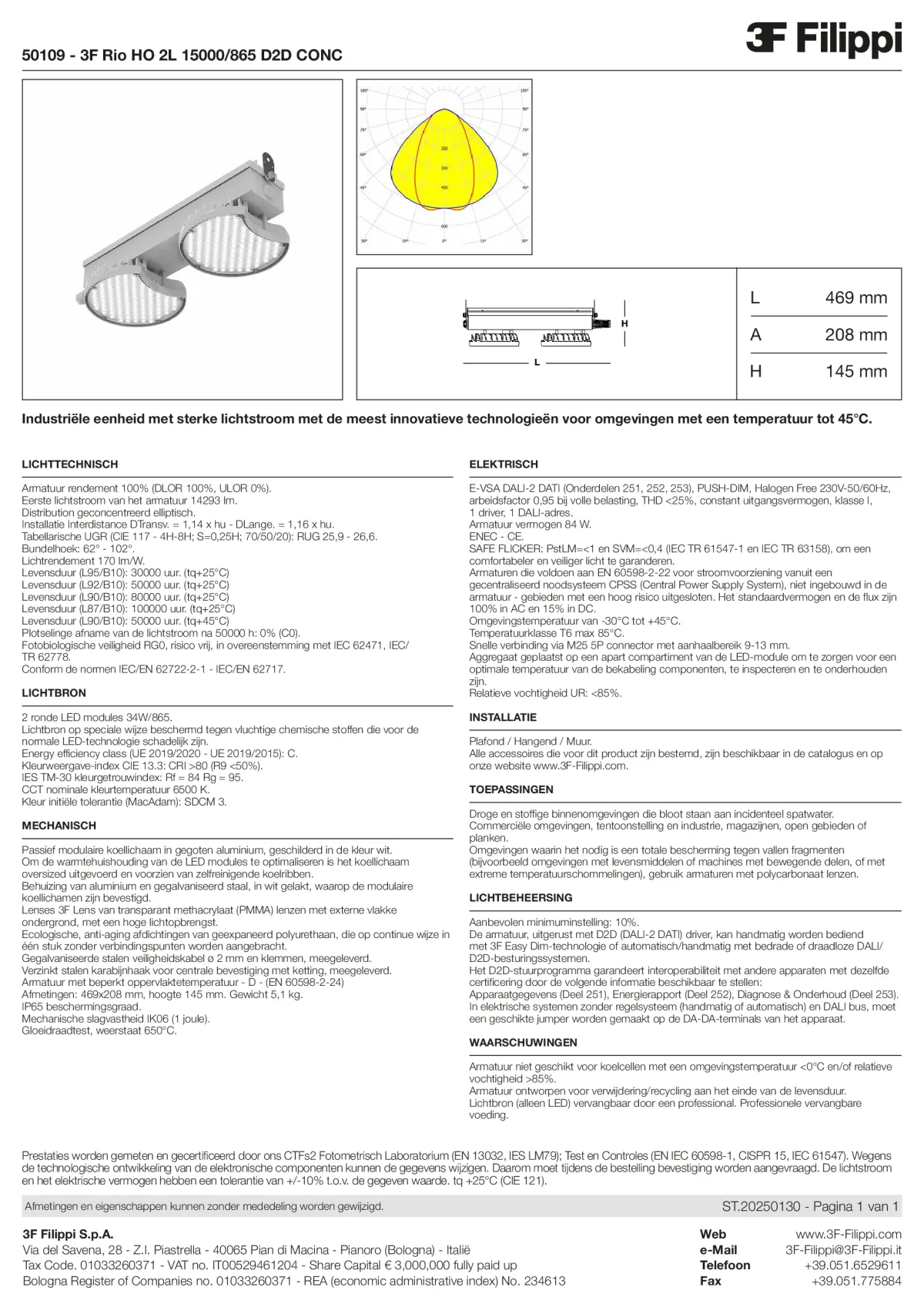 50109 - 3F Rio HO 2L 15000-865 D2D CONC - Datasheet - nl