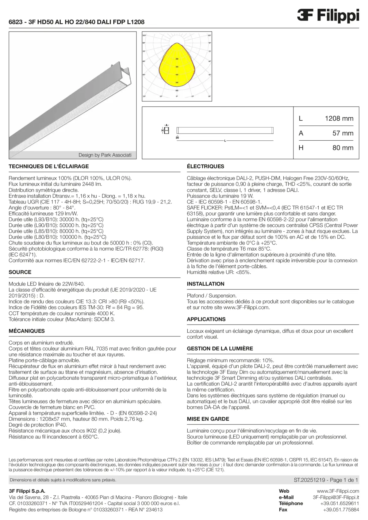 6823 - 3F HD50 AL HO 22-840 DALI FDP L1208 - Datasheet - fr