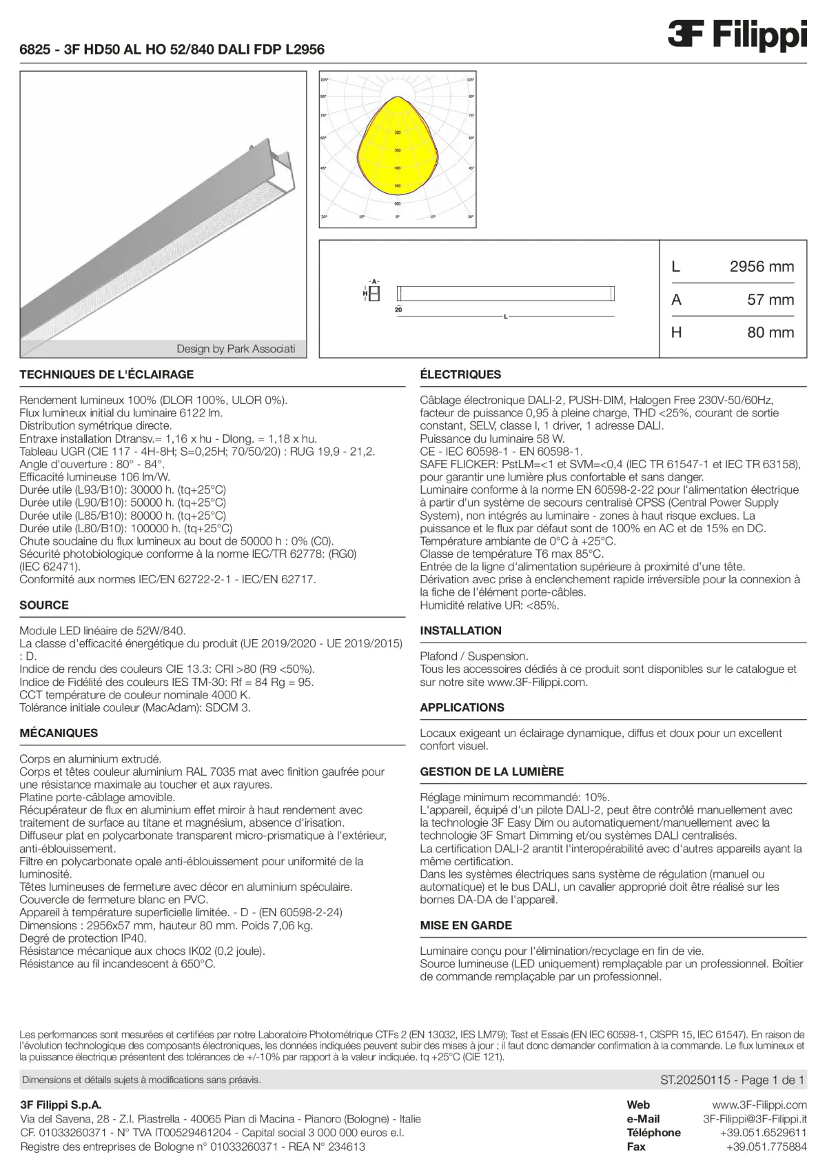 6825 - 3F HD50 AL HO 52-840 DALI FDP L2956 - Datasheet - fr