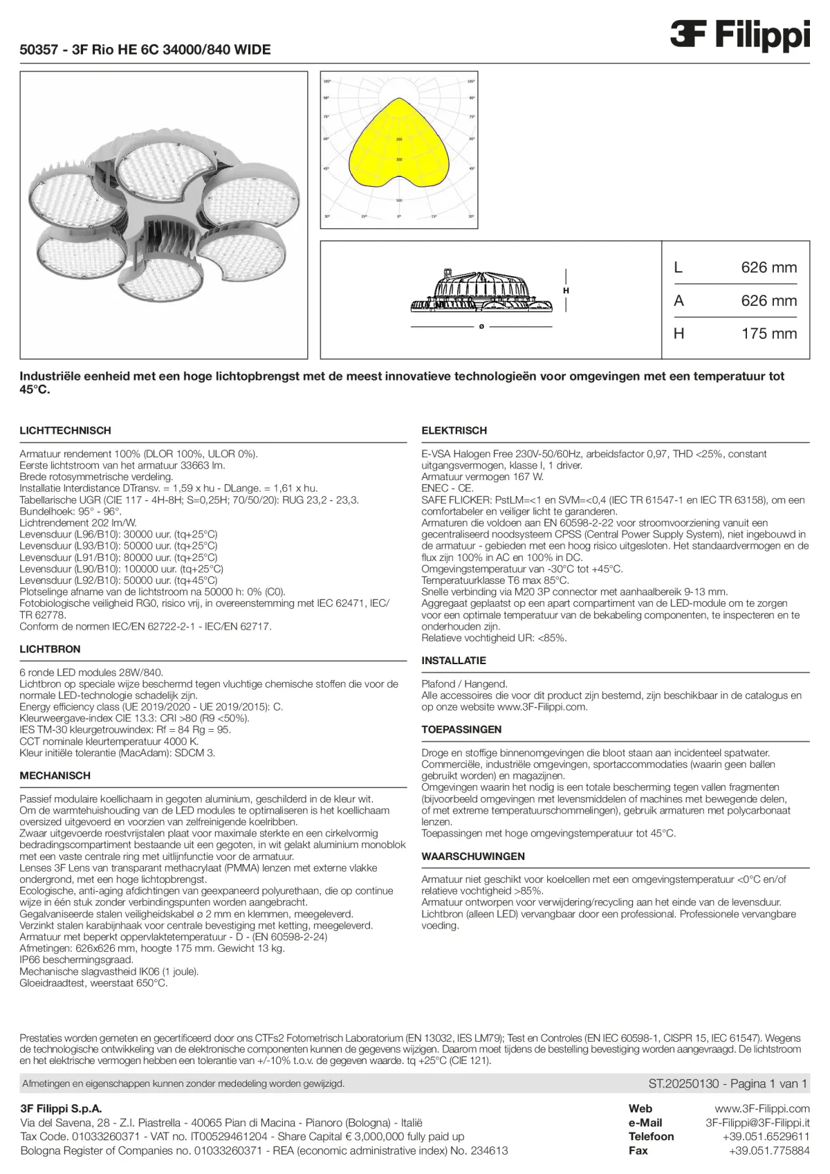 50357 - 3F Rio HE 6C 34000-840 WIDE - Datasheet - nl