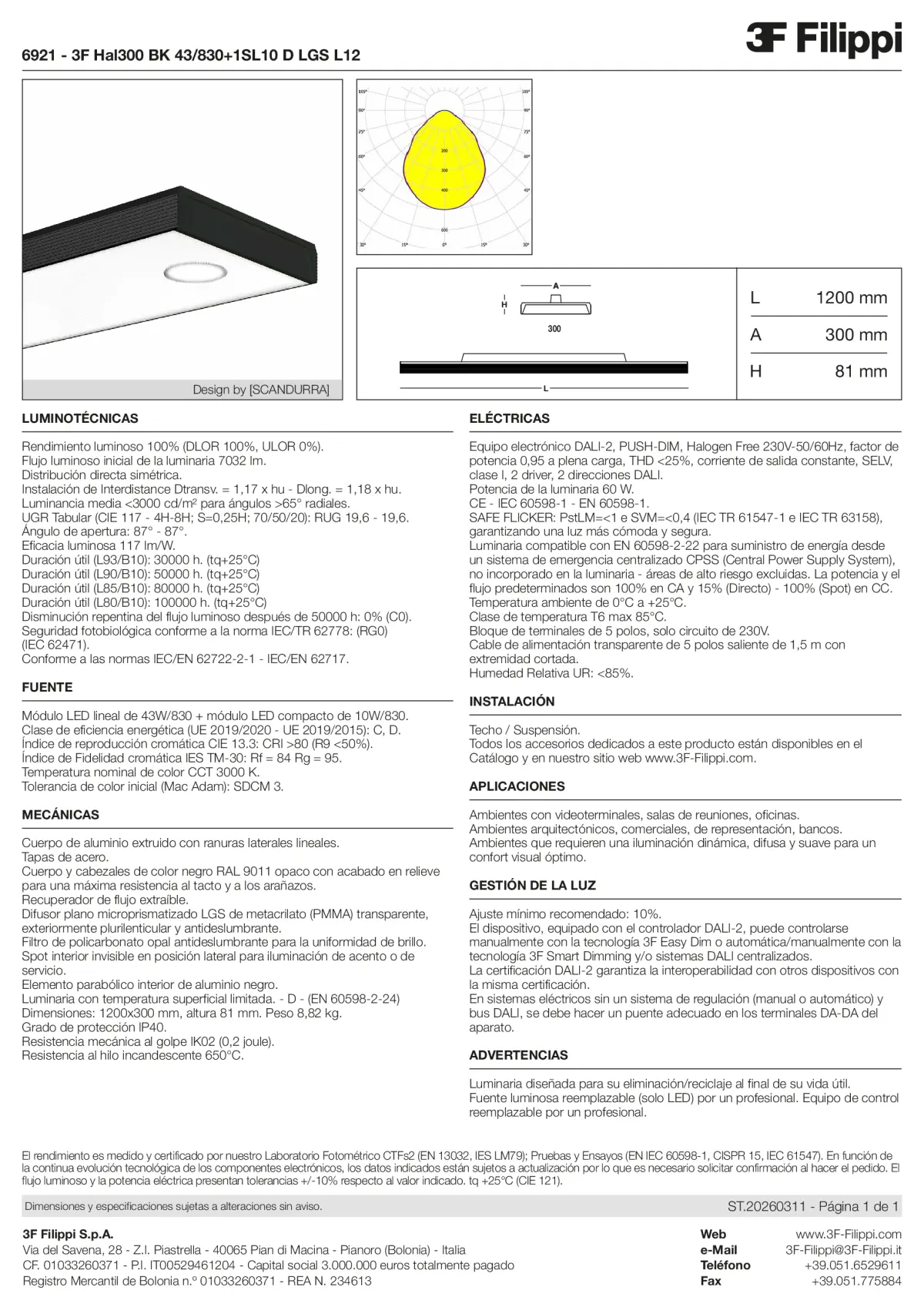 6921 - 3F Hal300 BK 43-830+1SL10 D LGS L12 - Datasheet - es