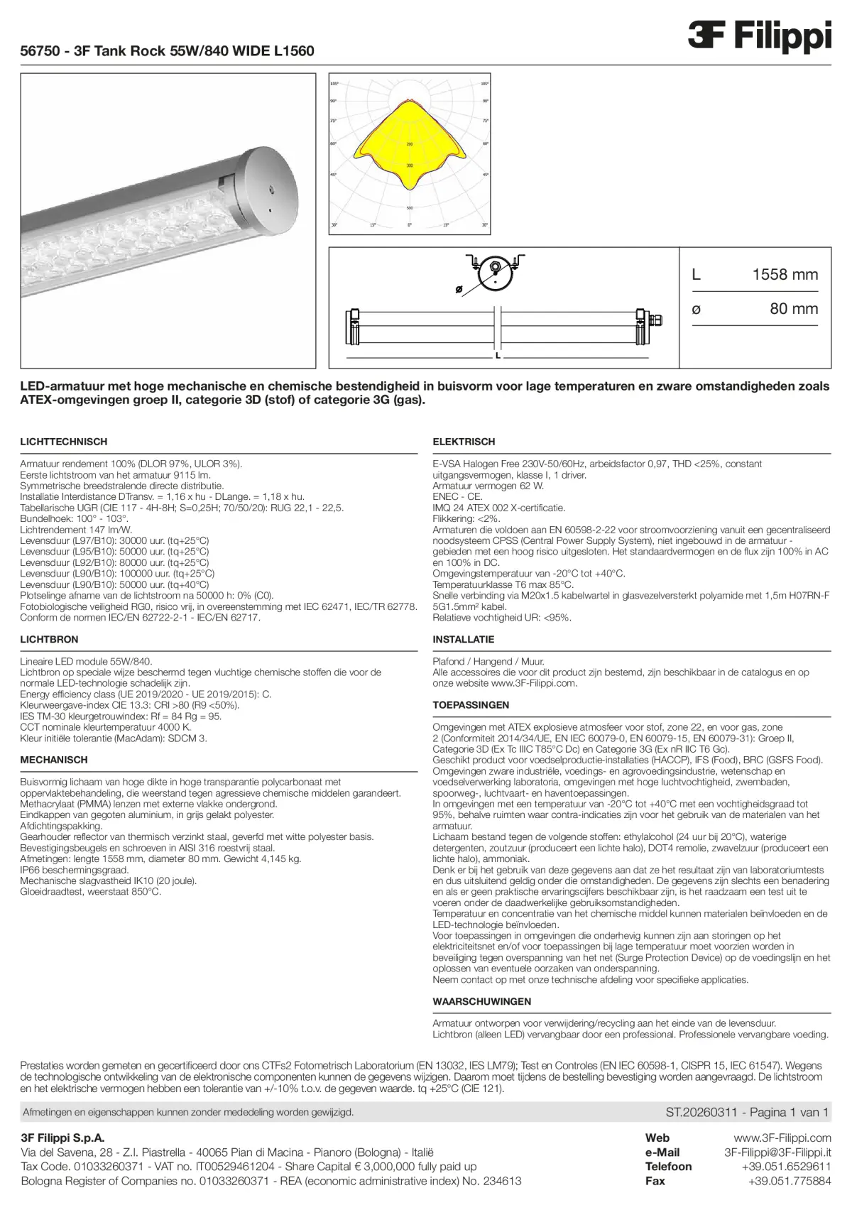 56750 - 3F Tank Rock 55W-840 WIDE L1560 - Datasheet - nl