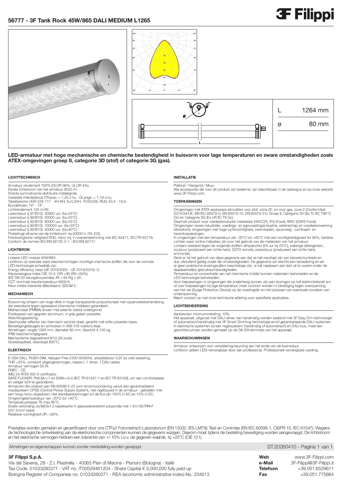 56777 - 3F Tank Rock 45W-865 DALI MEDIUM L1265 - Datasheet - nl
