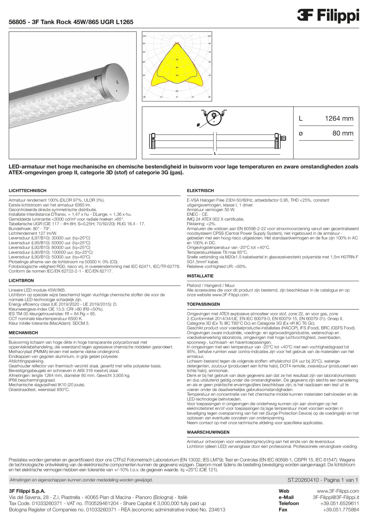 56805 - 3F Tank Rock 45W-865 UGR L1265 - Datasheet - nl