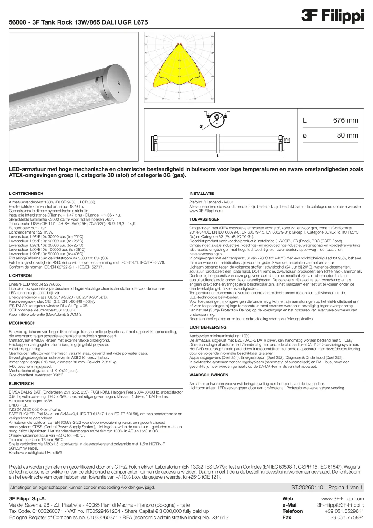 56808 - 3F Tank Rock 13W-865 DALI UGR L675 - Datasheet - nl