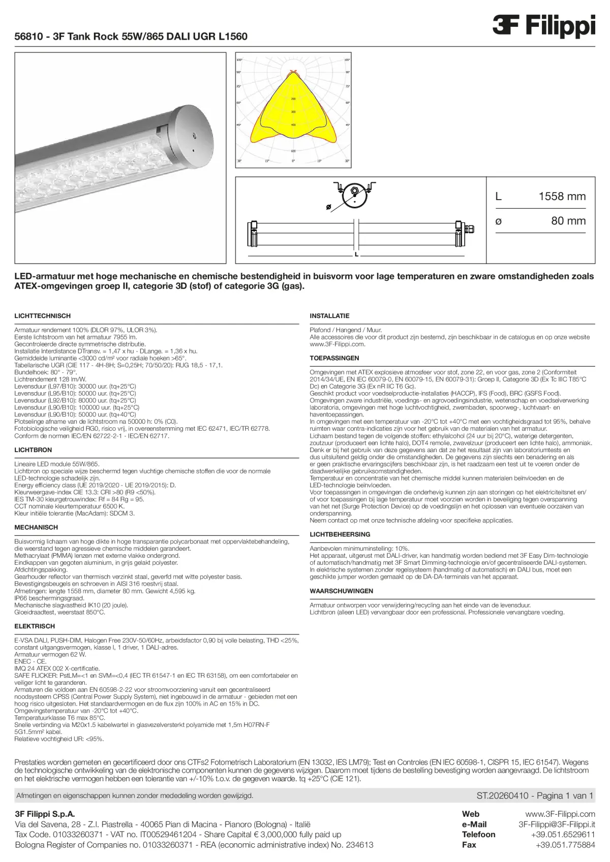 56810 - 3F Tank Rock 55W-865 DALI UGR L1560 - Datasheet - nl
