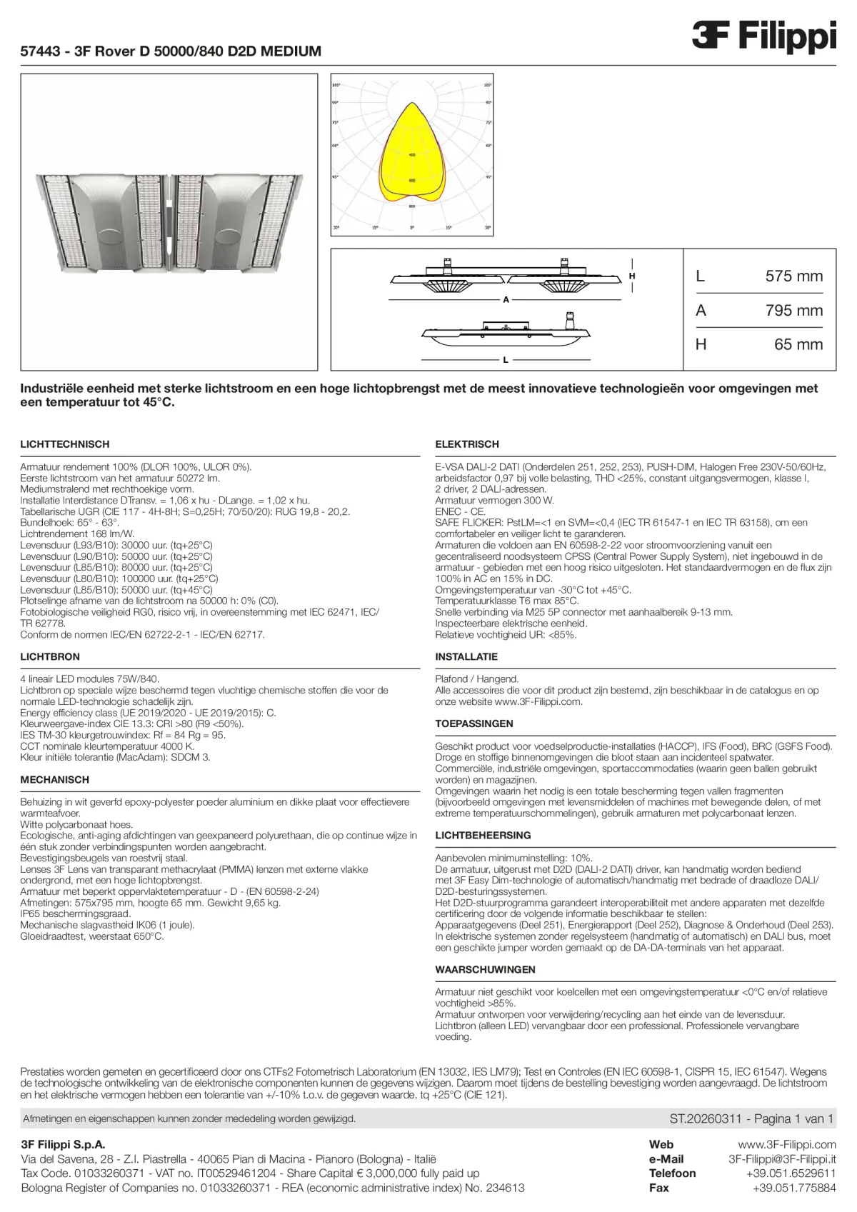 57443 - 3F Rover D 50000-840 D2D MEDIUM - Datasheet - nl
