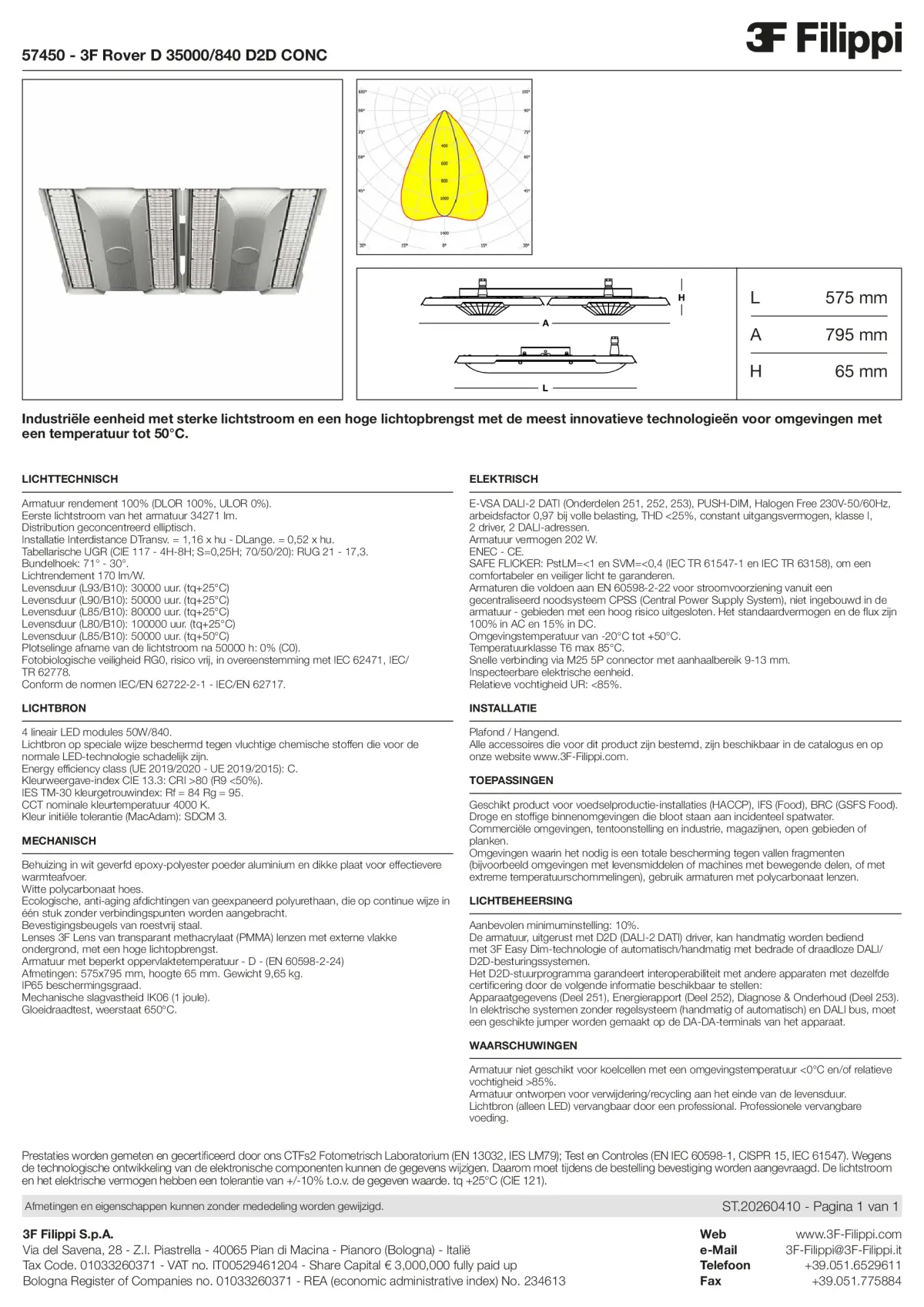 57450 - 3F Rover D 35000-840 D2D CONC - Datasheet - nl