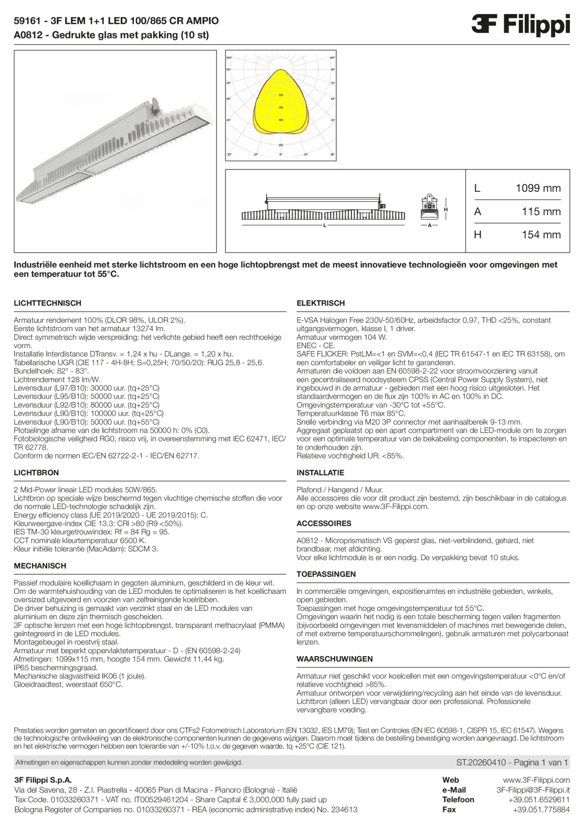 59161+A0812 - 3F LEM 1+1 LED 100-865 CR AMPIO + VS - Datasheet - nl