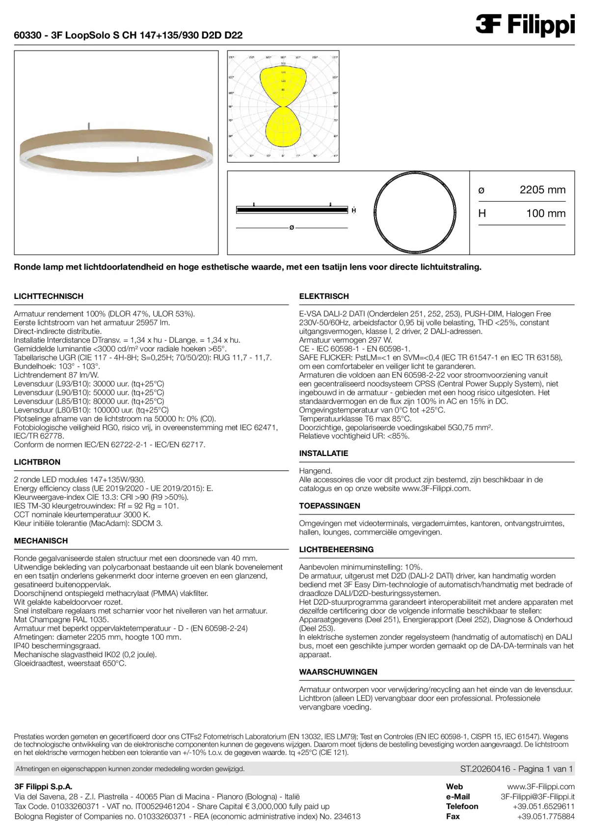 60330 - 3F LoopSolo S CH 147+135-930 D2D D22 - Datasheet - nl