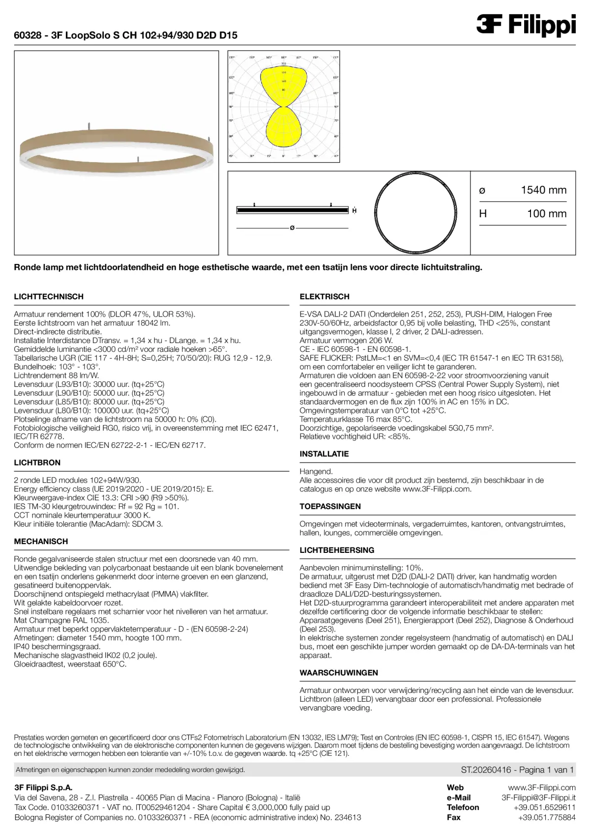 60328 - 3F LoopSolo S CH 102+94-930 D2D D15 - Datasheet - nl