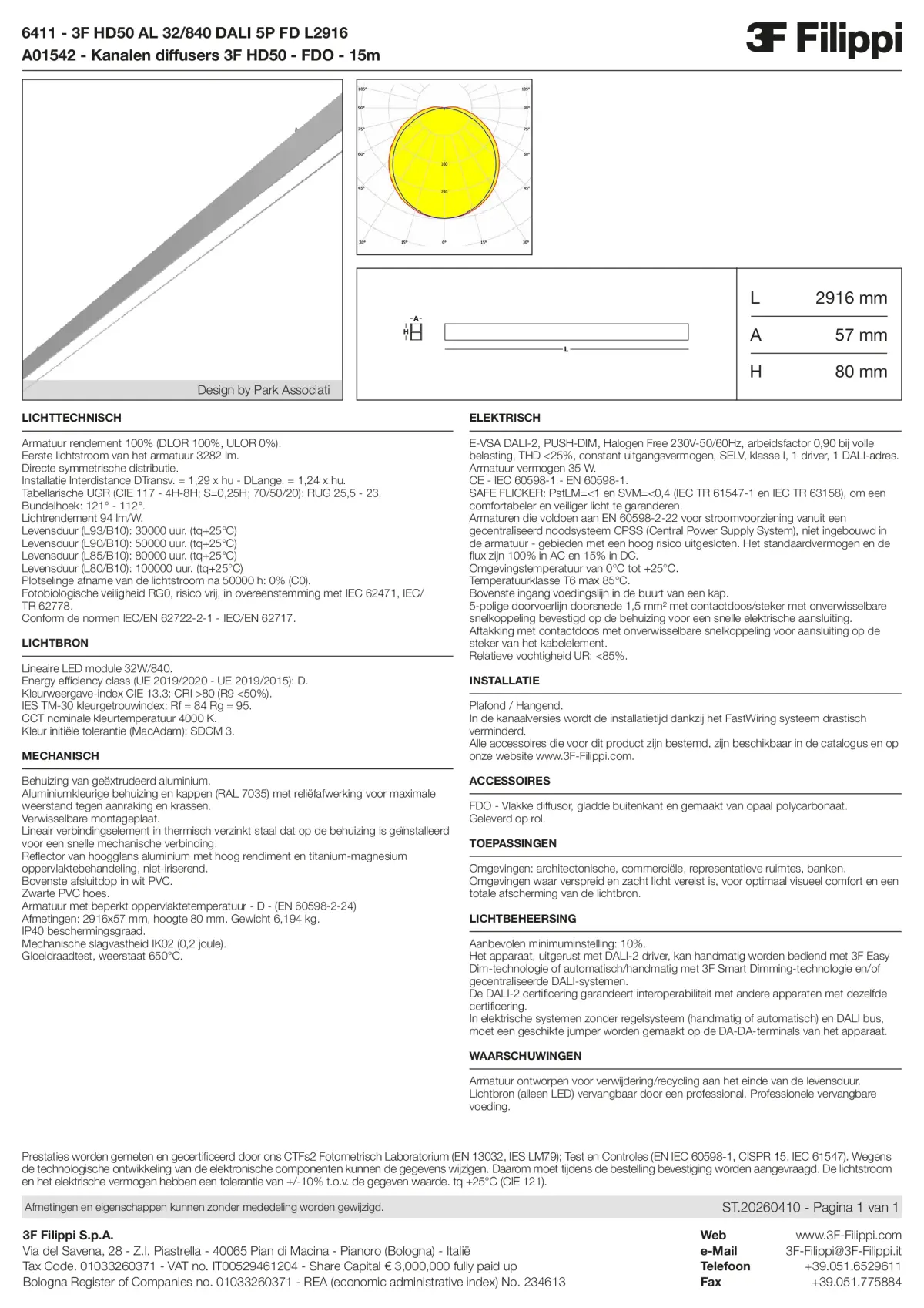 6411+A01542 - 3F HD50 AL 32-840 DALI 5P FD L2916 + FDO - Datasheet - nl