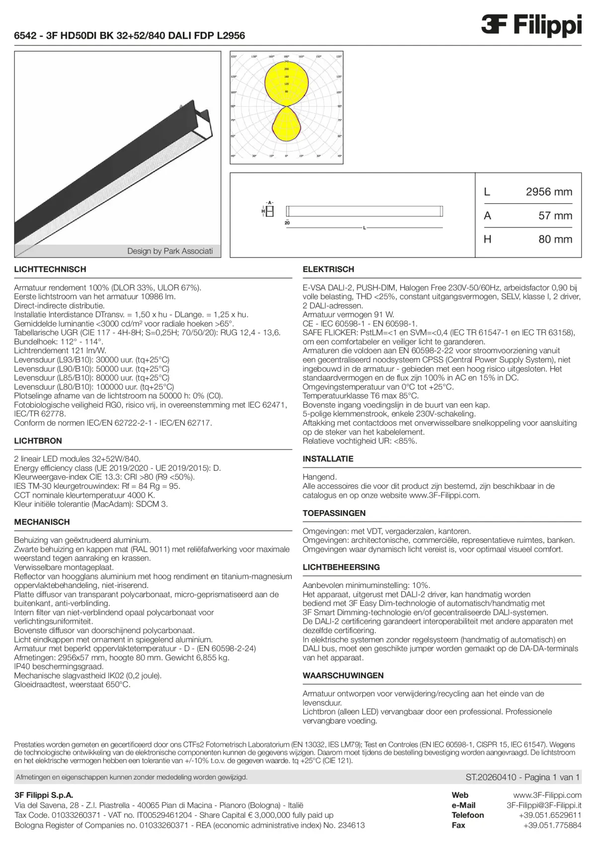 6542 - 3F HD50DI BK 32+52-840 DALI FDP L2956 - Datasheet - nl