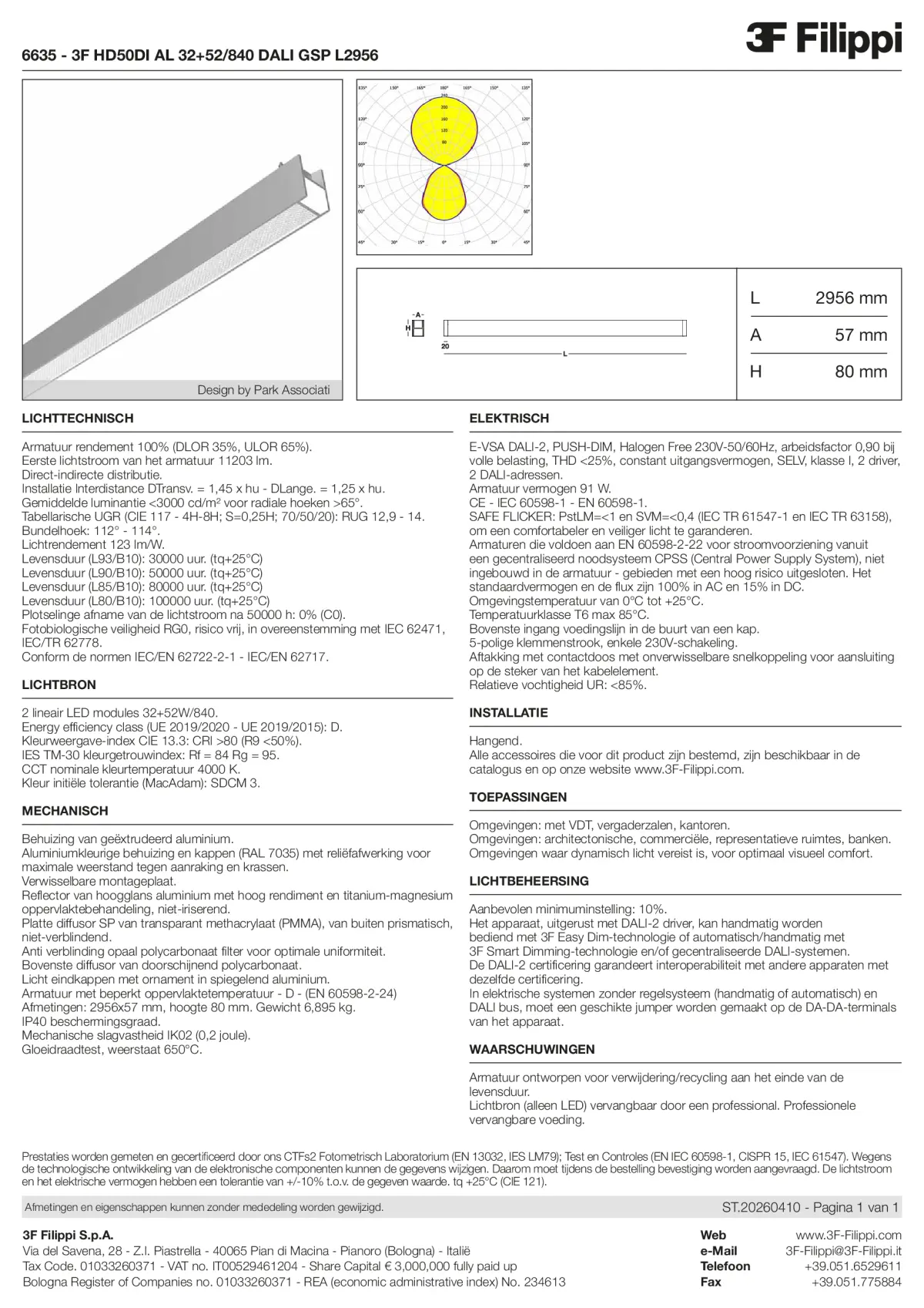6635 - 3F HD50DI AL 32+52-840 DALI GSP L2956 - Datasheet - nl