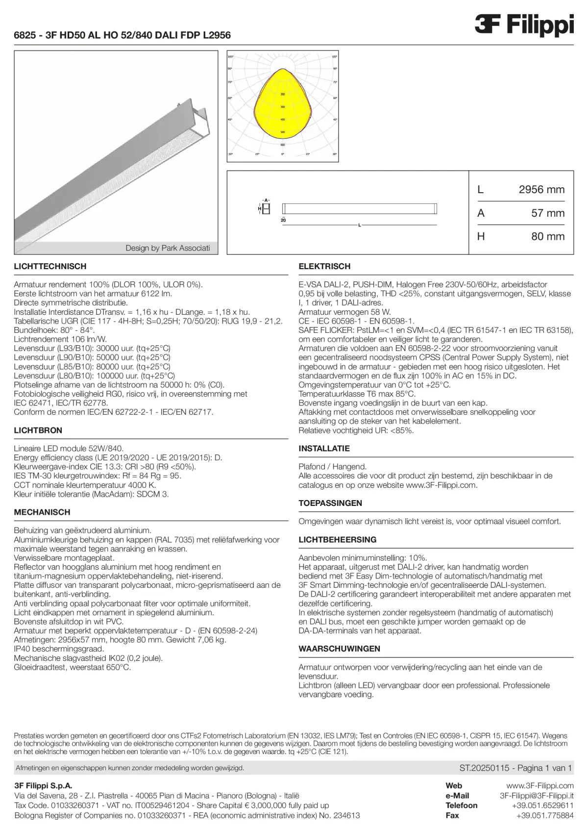 6825 - 3F HD50 AL HO 52-840 DALI FDP L2956 - Datasheet - nl