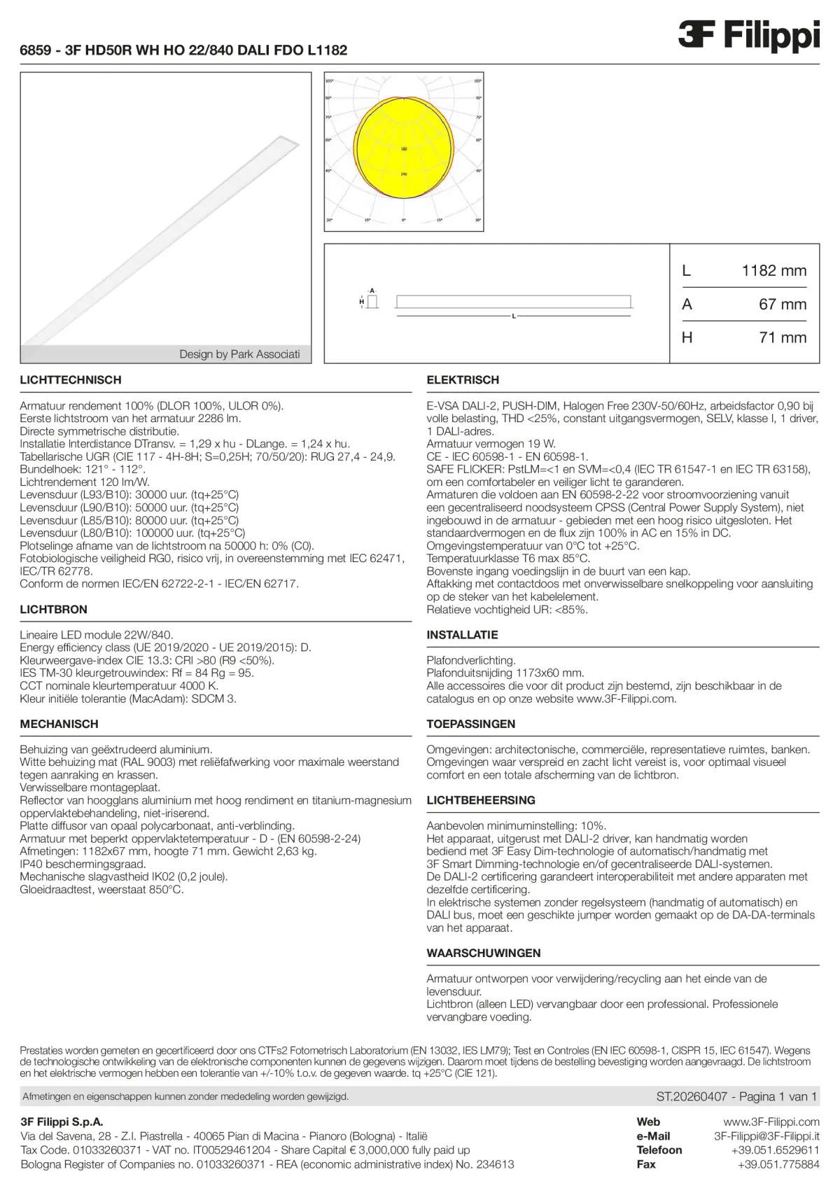 6859 - 3F HD50R WH HO 22-840 DALI FDO L1182 - Datasheet - nl