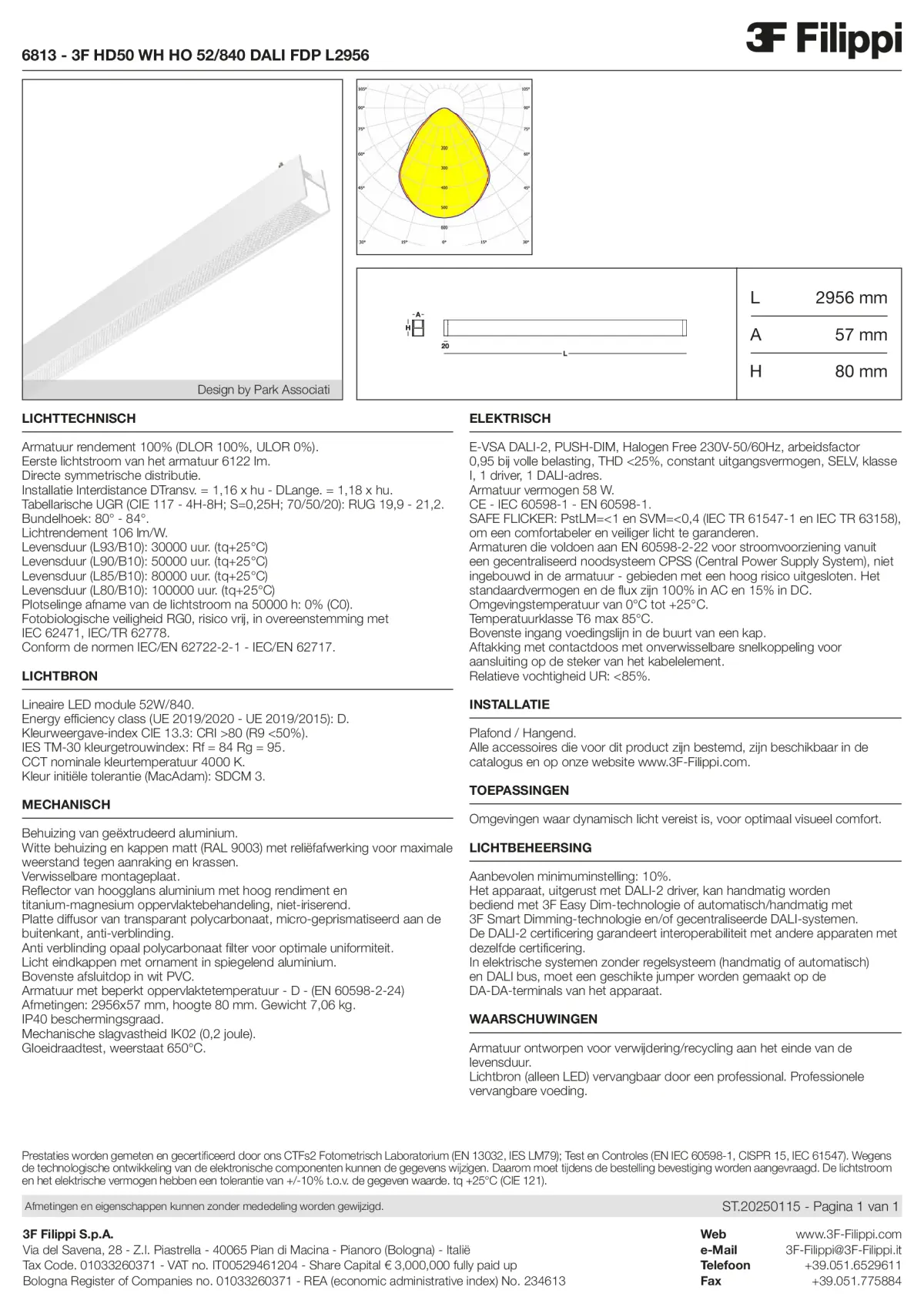 6813 - 3F HD50 WH HO 52-840 DALI FDP L2956 - Datasheet - nl