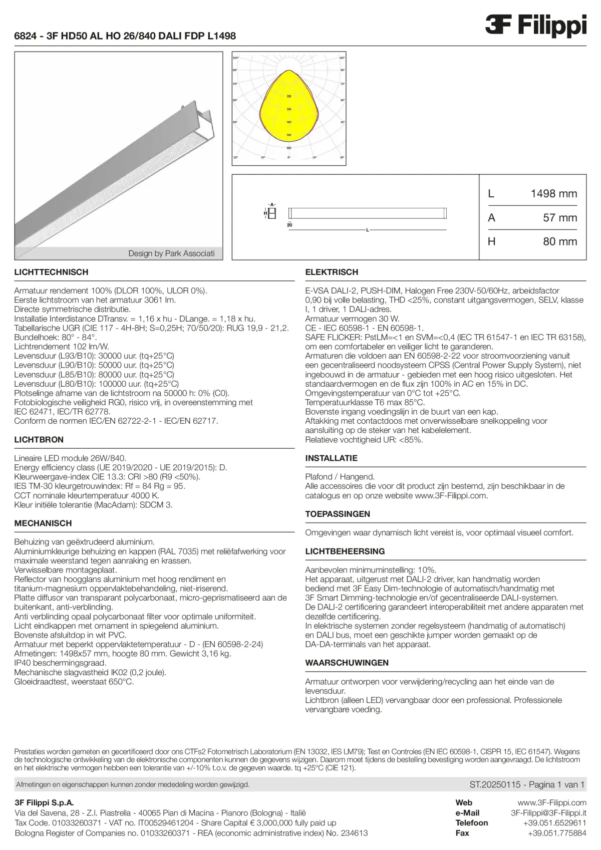 6824 - 3F HD50 AL HO 26-840 DALI FDP L1498 - Datasheet - nl