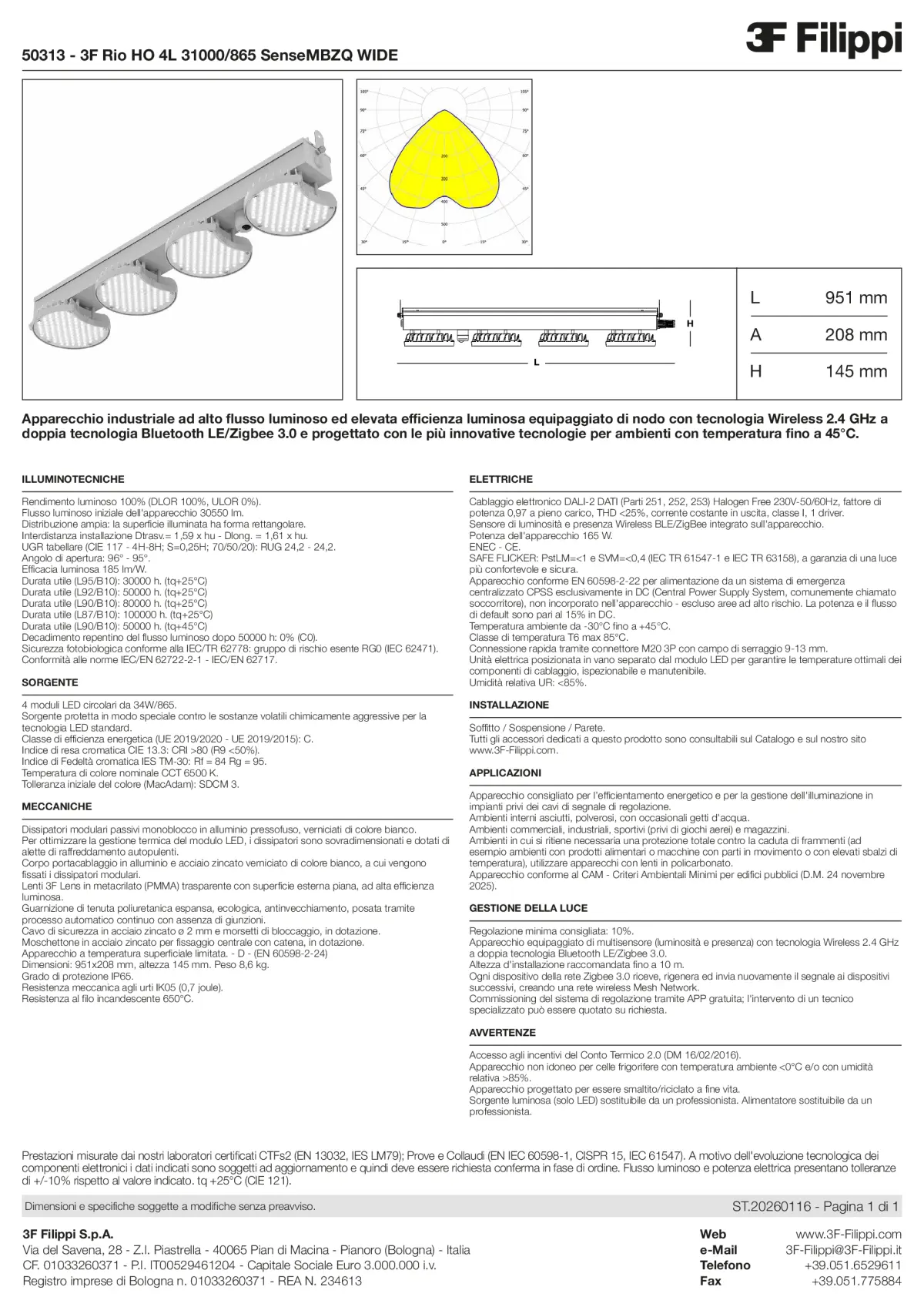 50313 - 3F Rio HO 4L 31000-865 SenseMBZQ WIDE - Datasheet - it