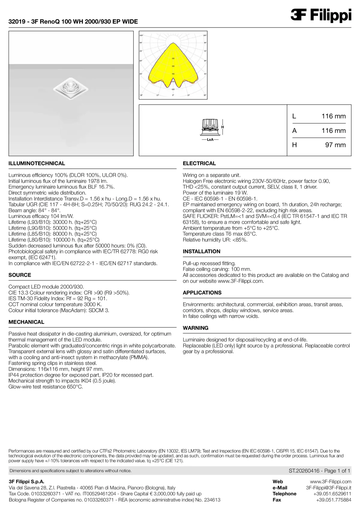 32019 - 3F RenoQ 100 WH 2000-930 EP WIDE - Datasheet - en