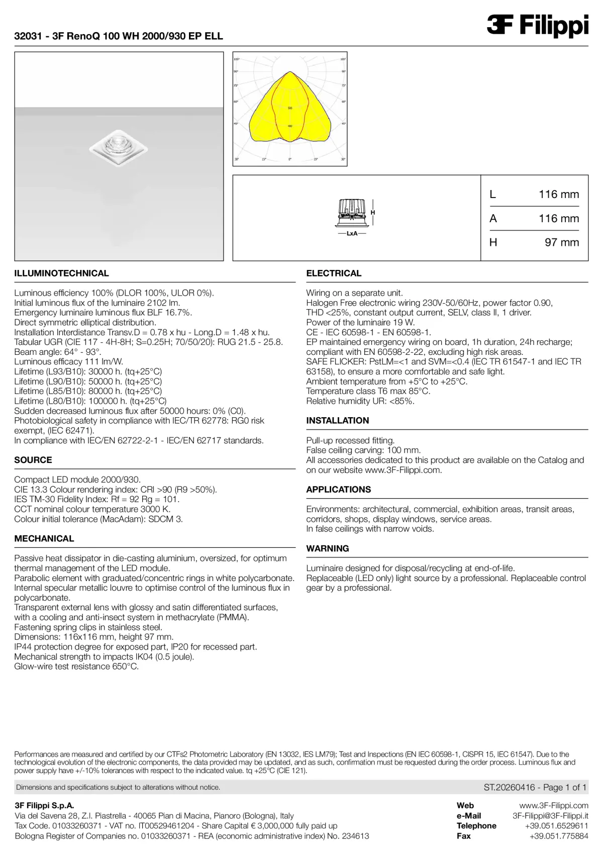 32031 - 3F RenoQ 100 WH 2000-930 EP ELL - Datasheet - en