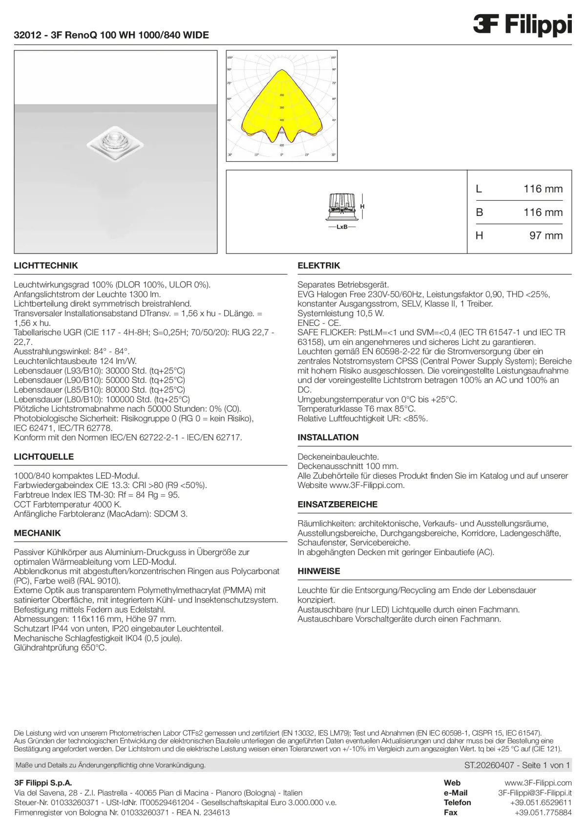 32012 - 3F RenoQ 100 WH 1000-840 WIDE - Datasheet - de
