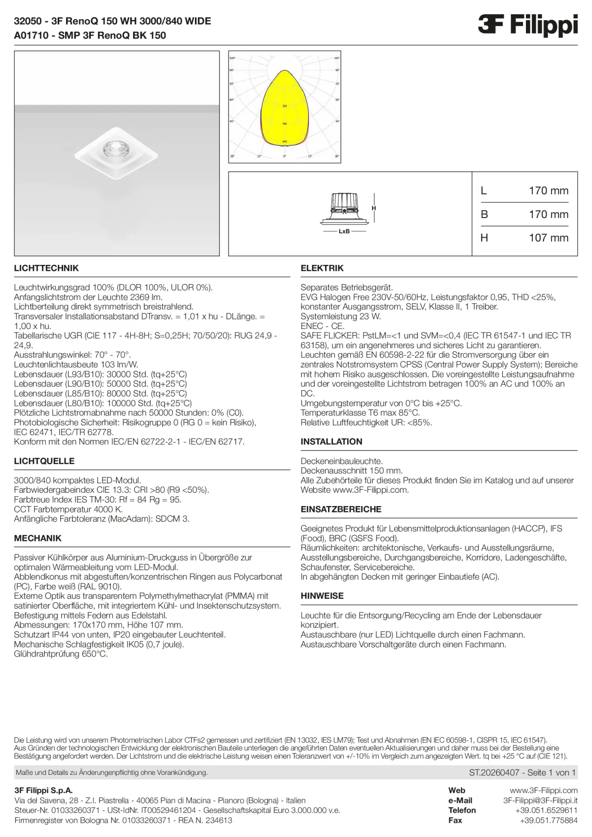 32050+A01710 - 3F RenoQ 150 WH 3000-840 WIDE + SMP BK - Datasheet - de