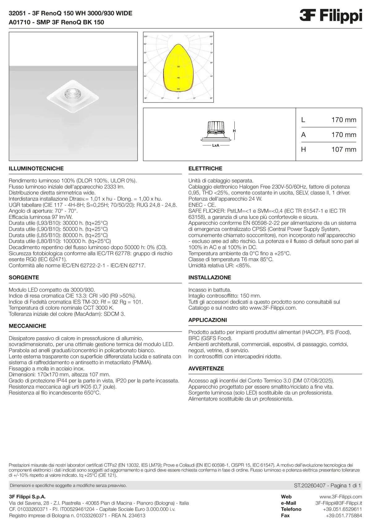 32051+A01710 - 3F RenoQ 150 WH 3000-930 WIDE + SMP BK - Datasheet - it