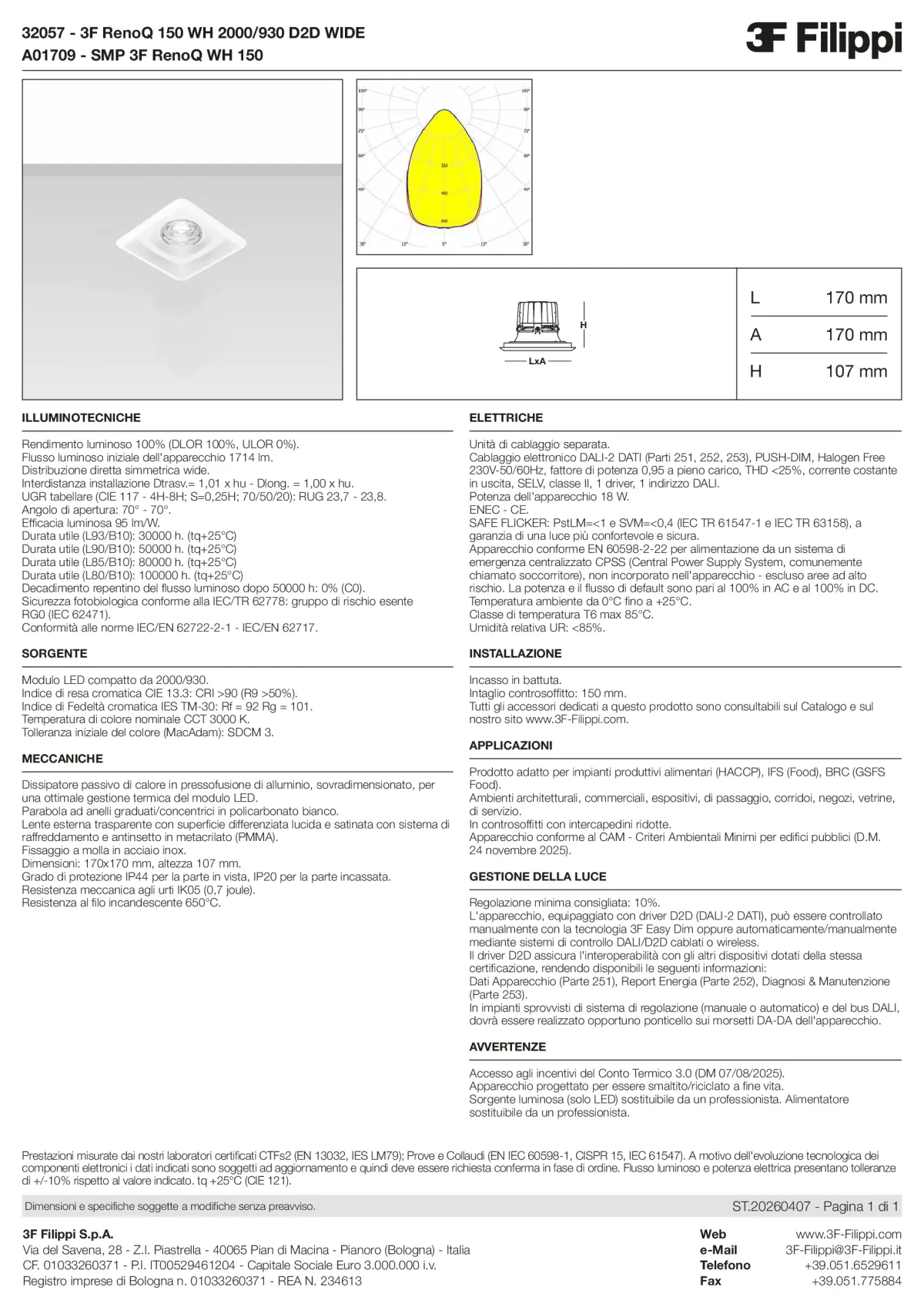 32057+A01709 - 3F RenoQ 150 WH 2000-930 D2D WIDE + SMP WH - Datasheet - it