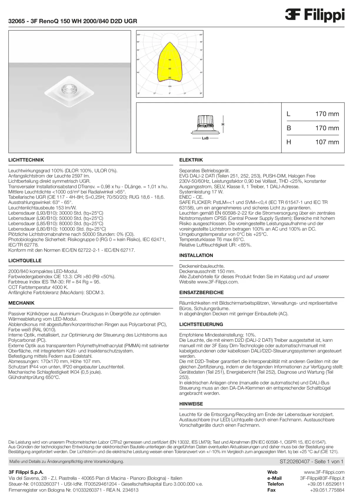 32065 - 3F RenoQ 150 WH 2000-840 D2D UGR - Datasheet - de