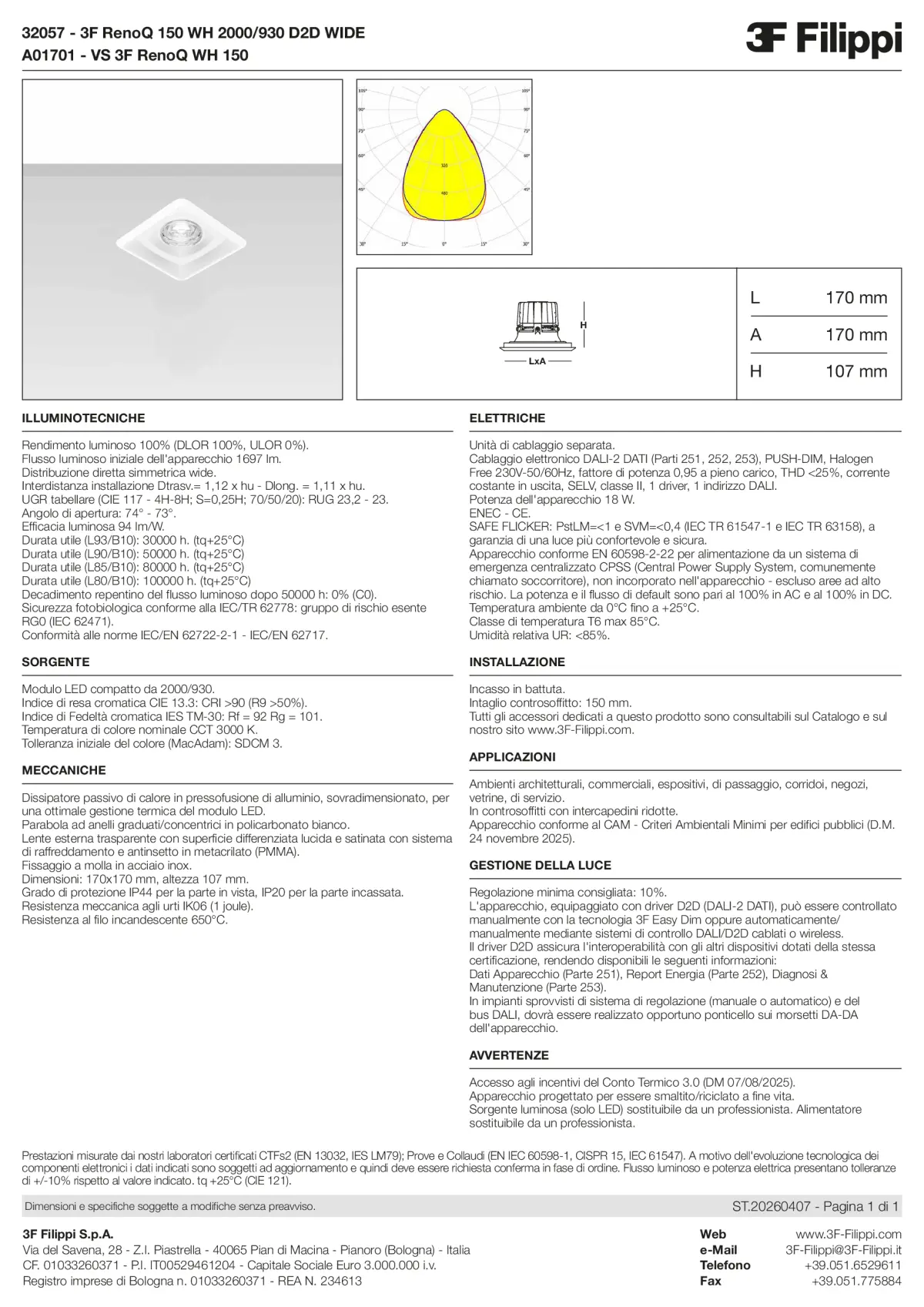 32057+A01701 - 3F RenoQ 150 WH 2000-930 D2D WIDE + VS WH - Datasheet - it
