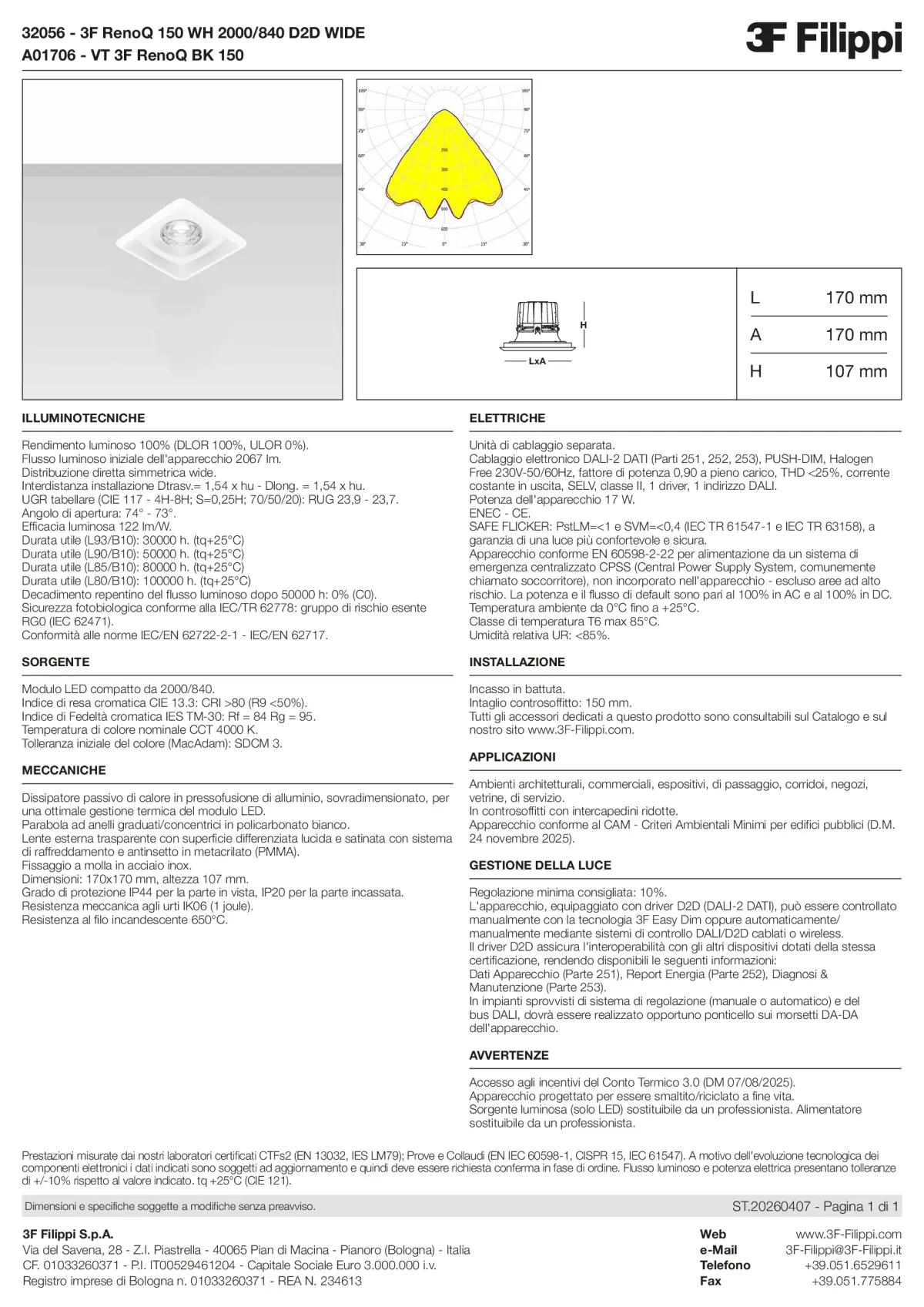 32056+A01706 - 3F RenoQ 150 WH 2000-840 D2D WIDE + VT BK - Datasheet - it