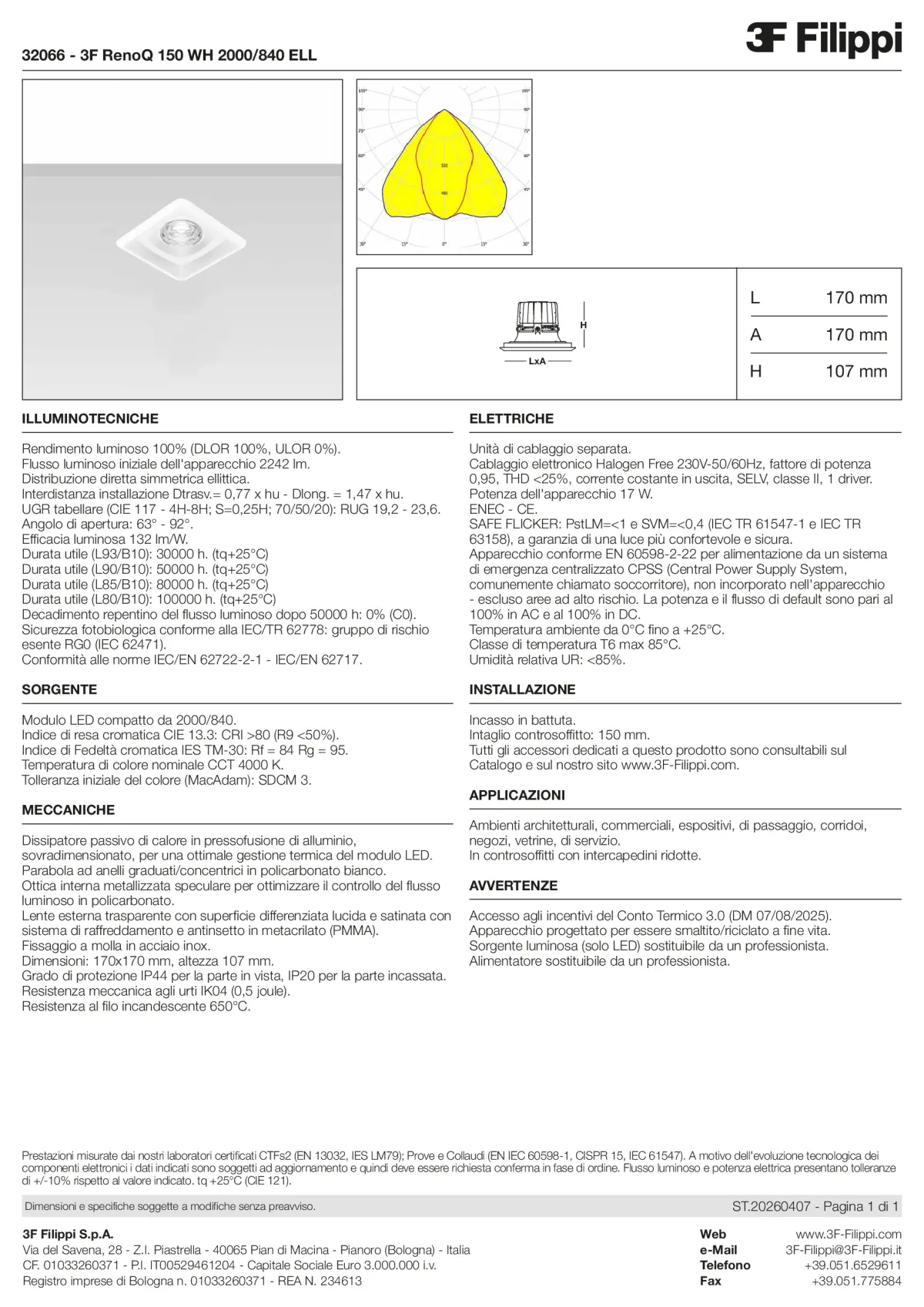 32066 - 3F RenoQ 150 WH 2000-840 ELL - Datasheet - it