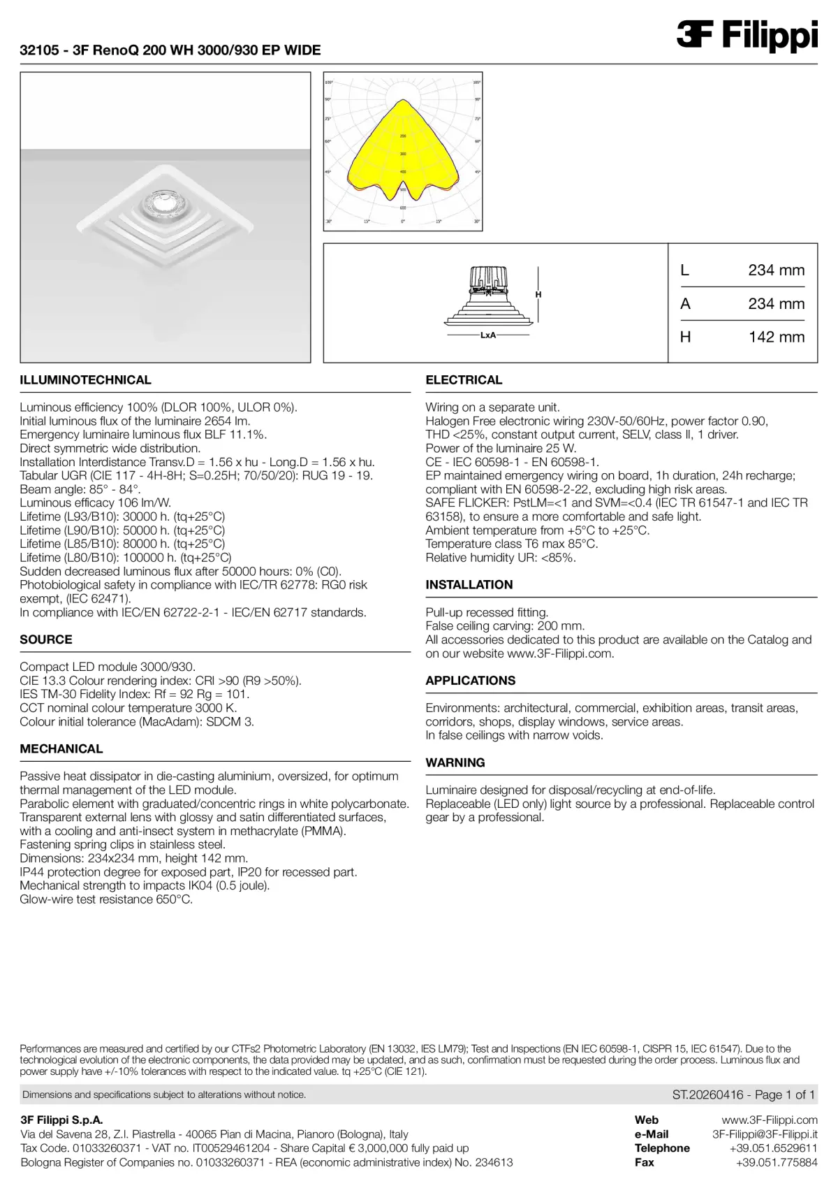 32105 - 3F RenoQ 200 WH 3000-930 EP WIDE - Datasheet - en