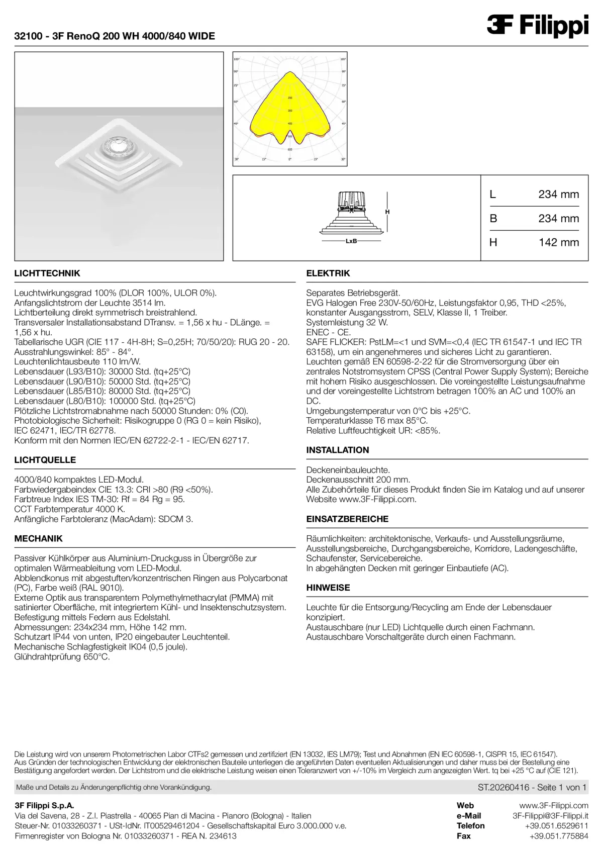 32100 - 3F RenoQ 200 WH 4000-840 WIDE - Datasheet - de