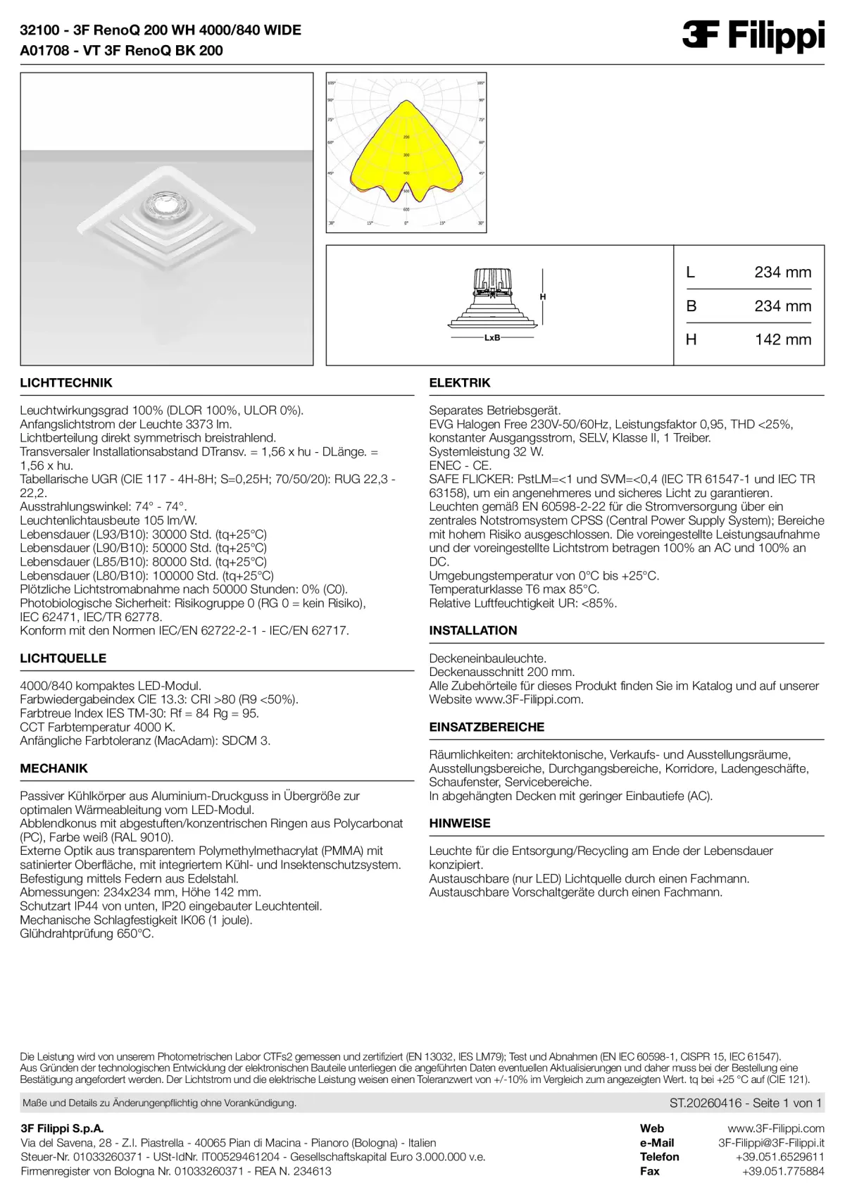 32100+A01708 - 3F RenoQ 200 WH 4000-840 WIDE + VT BK - Datasheet - de