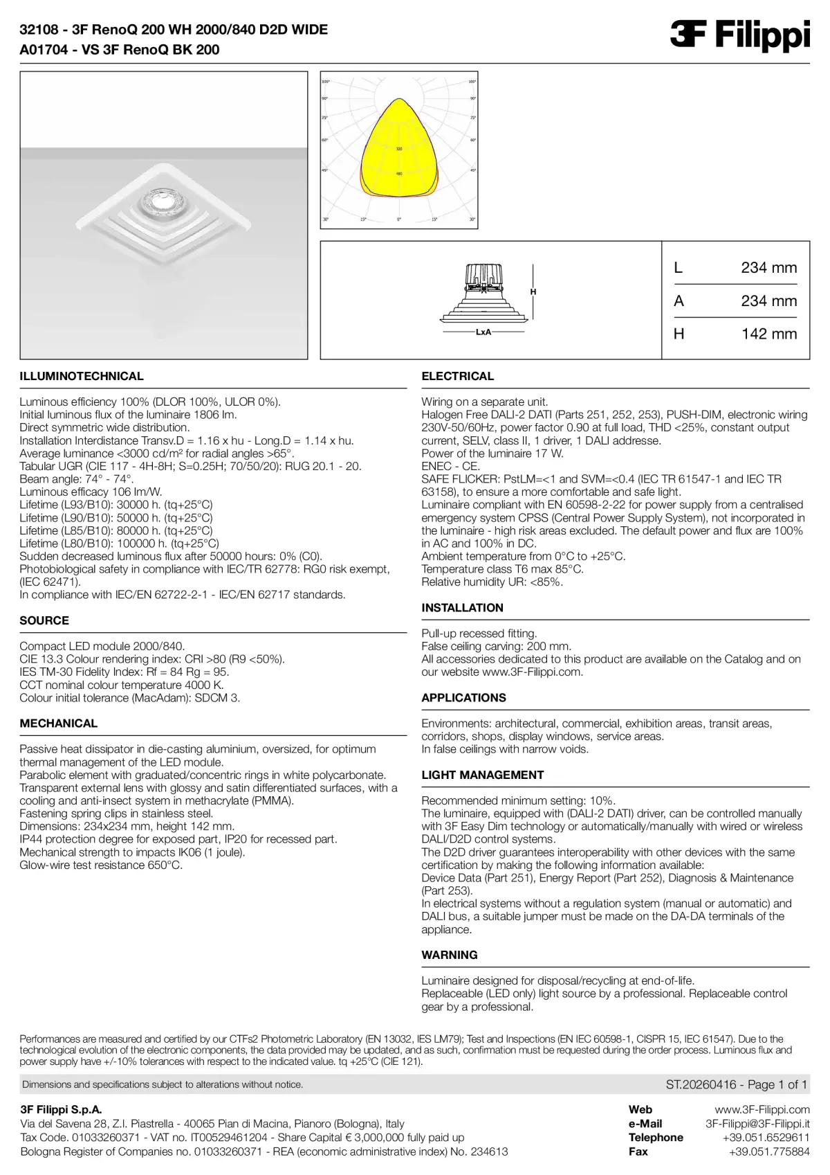 32108+A01704 - 3F RenoQ 200 WH 2000-840 D2D WIDE + VS BK - Datasheet - en