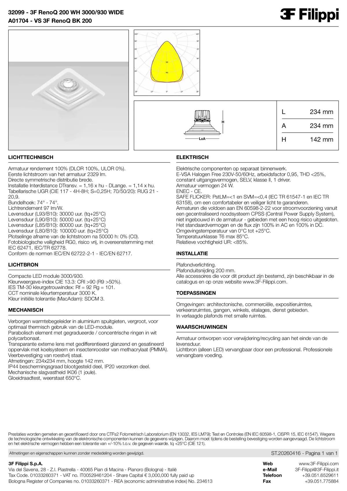 32099+A01704 - 3F RenoQ 200 WH 3000-930 WIDE + VS BK - Datasheet - nl