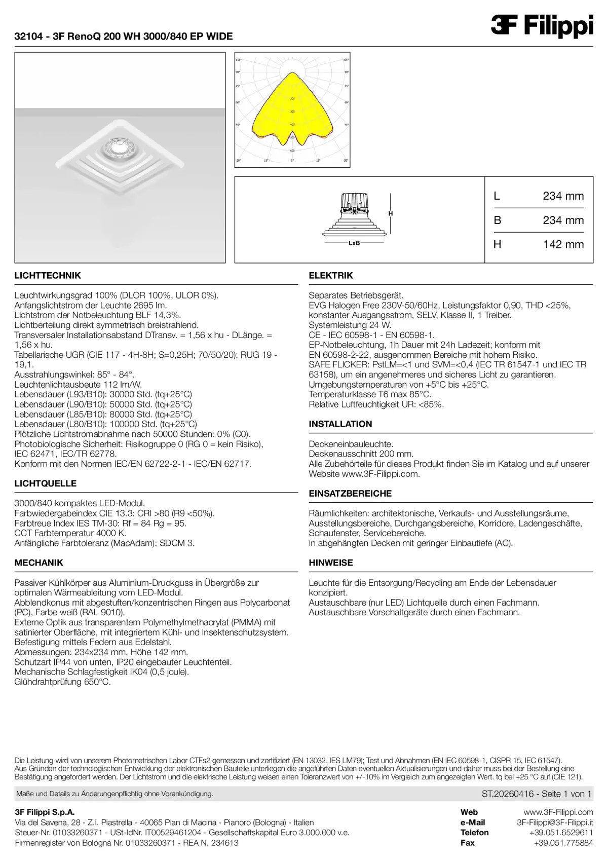 32104 - 3F RenoQ 200 WH 3000-840 EP WIDE - Datasheet - de