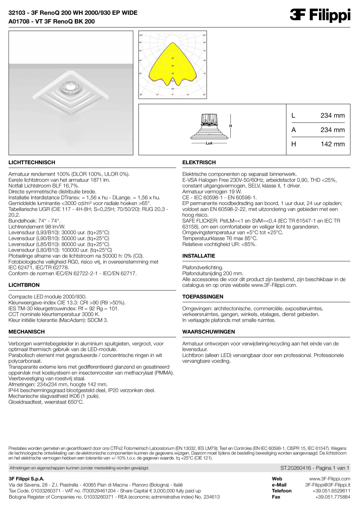 32103+A01708 - 3F RenoQ 200 WH 2000-930 EP WIDE + VT BK - Datasheet - nl