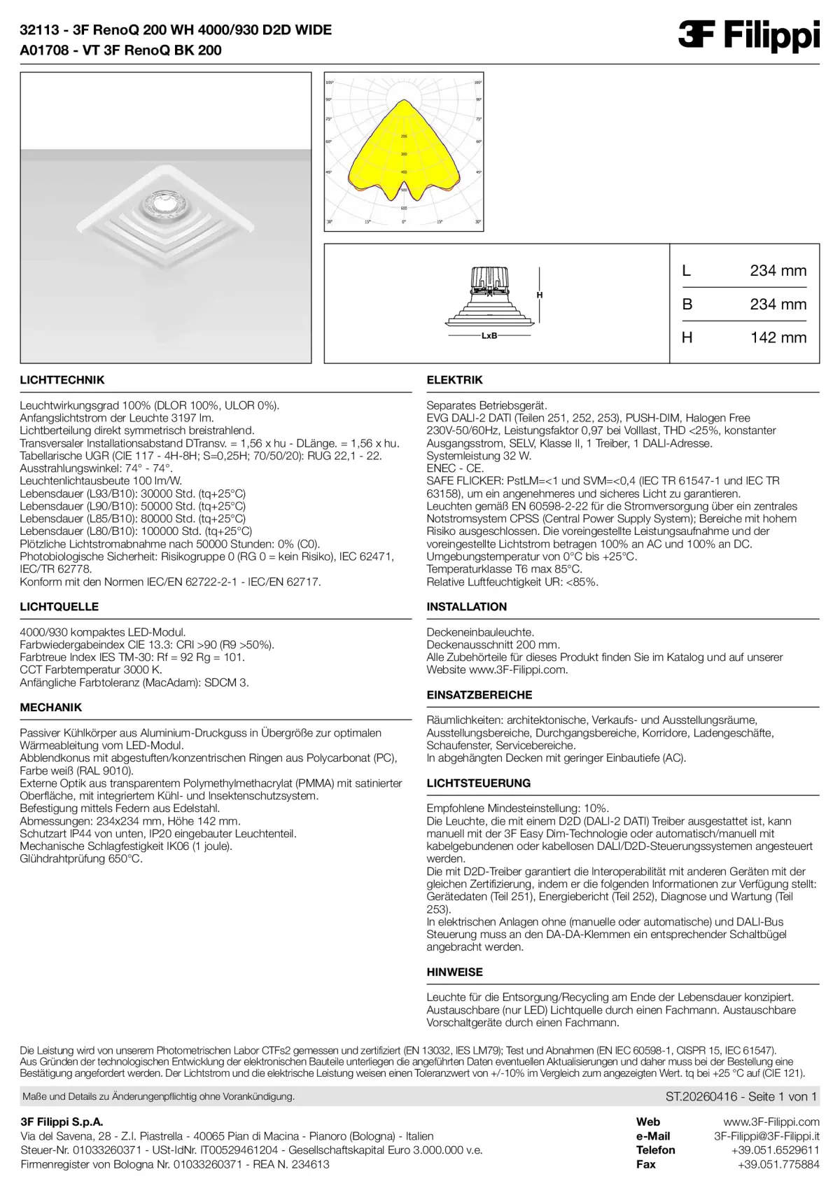 32113+A01708 - 3F RenoQ 200 WH 4000-930 D2D WIDE + VT BK - Datasheet - de