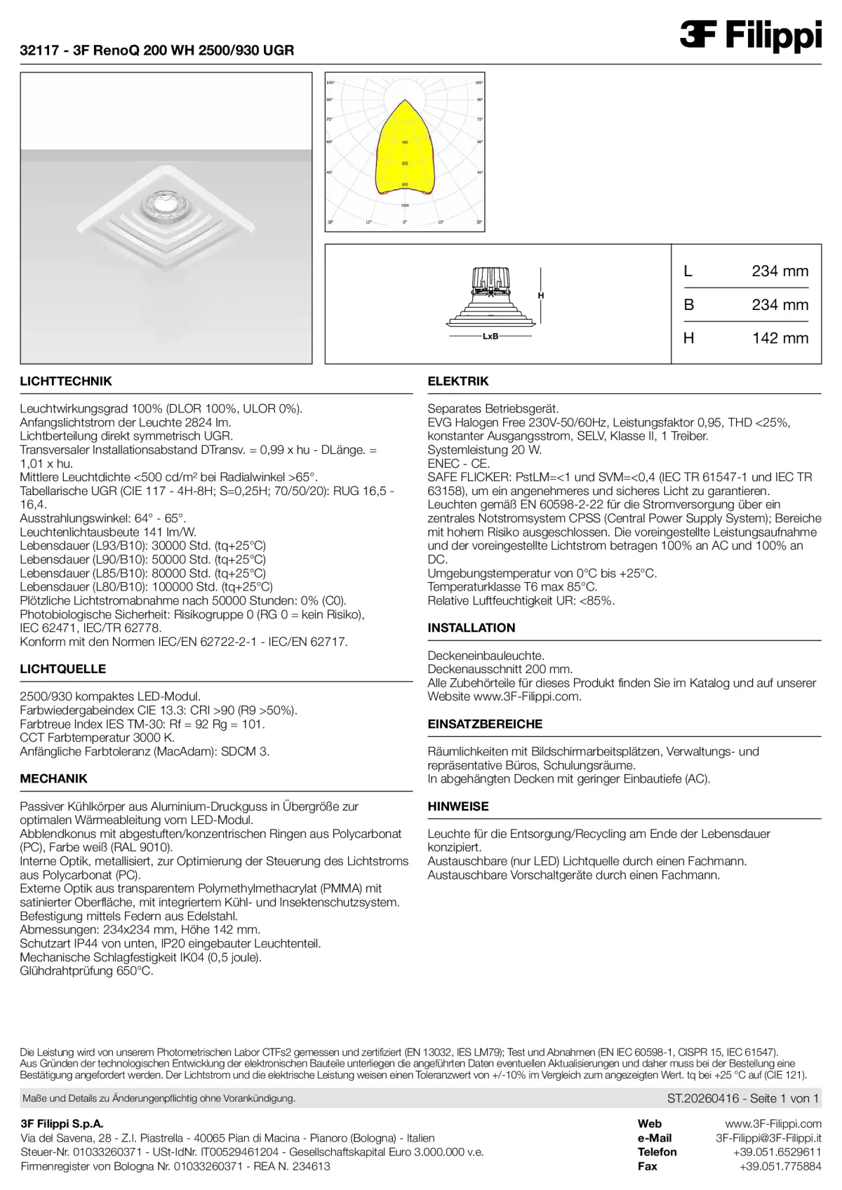32117 - 3F RenoQ 200 WH 2500-930 UGR - Datasheet - de