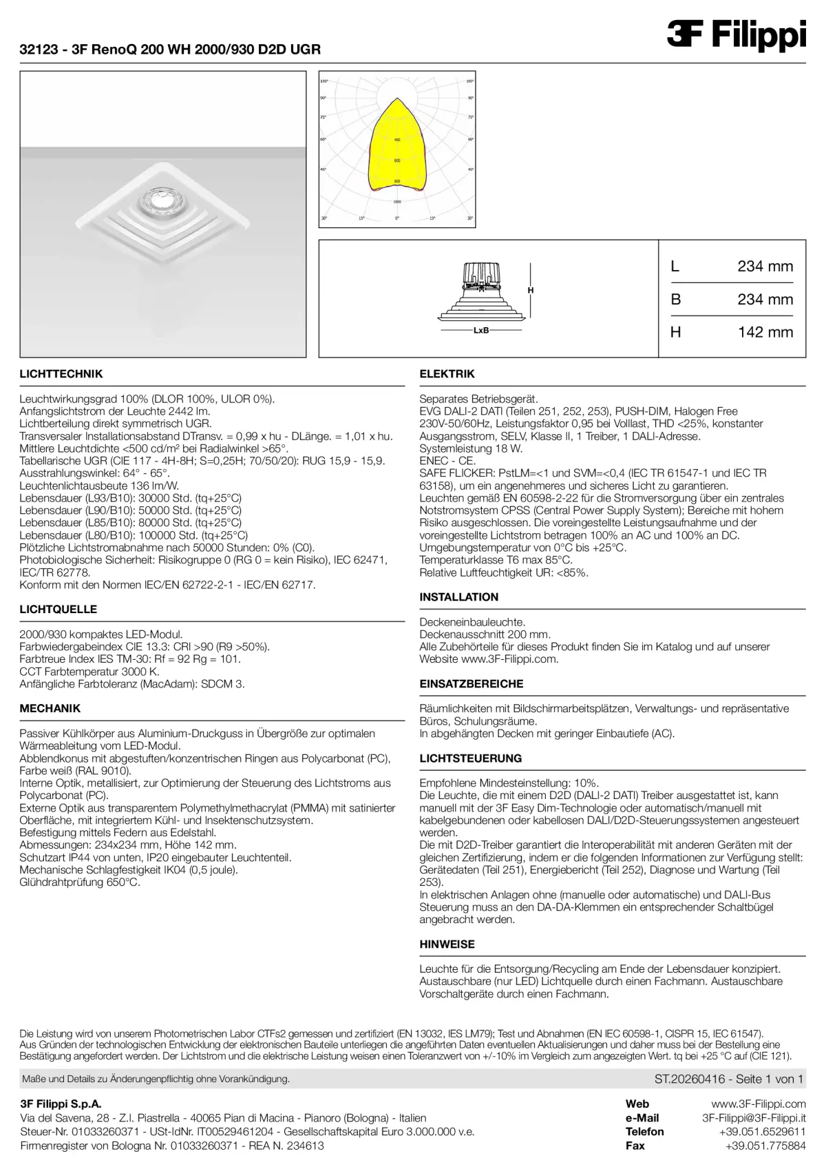 32123 - 3F RenoQ 200 WH 2000-930 D2D UGR - Datasheet - de