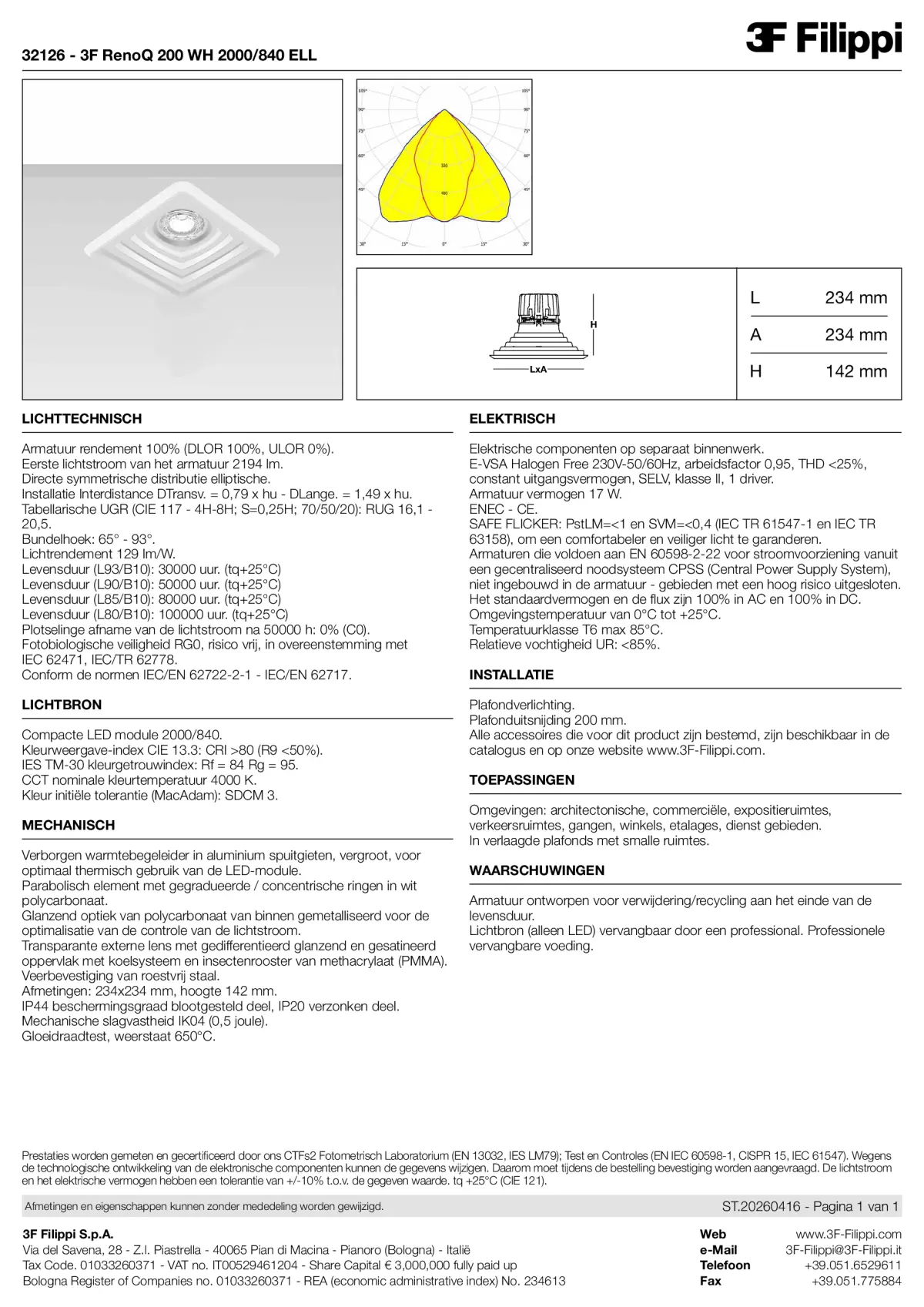 32126 - 3F RenoQ 200 WH 2000-840 ELL - Datasheet - nl
