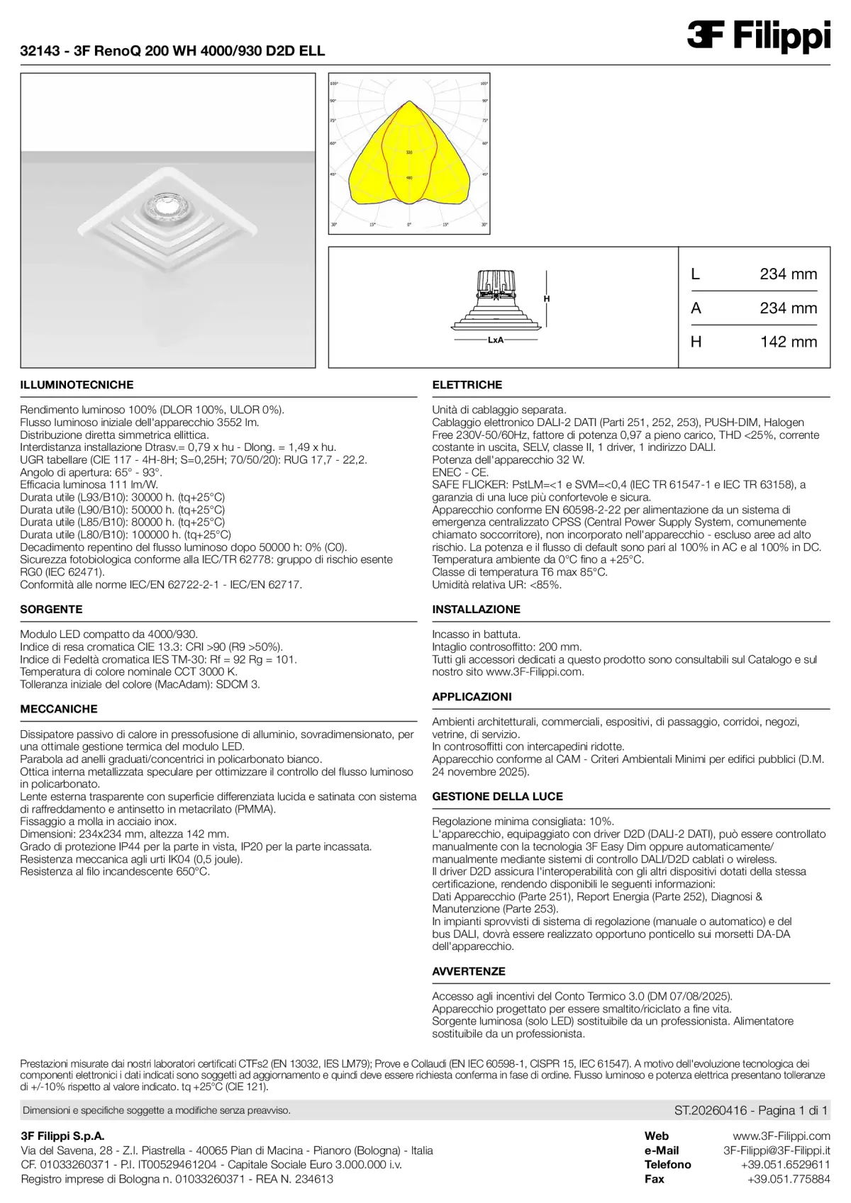 32143 - 3F RenoQ 200 WH 4000-930 D2D ELL - Datasheet - it